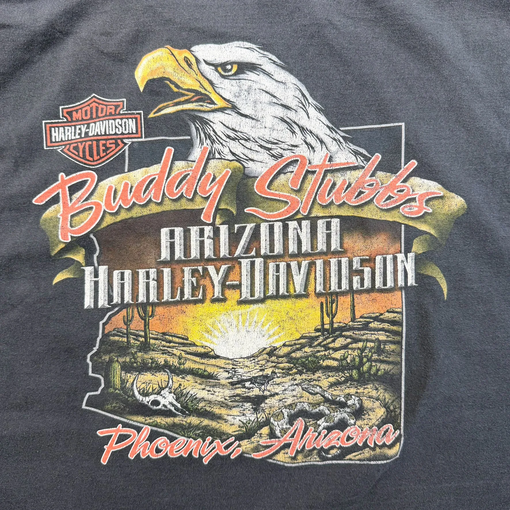 F- '14 Harley Davidson Phoenix Arizona Graphic Pocket Tee sold by HG Vintage product image thumbnail 4
