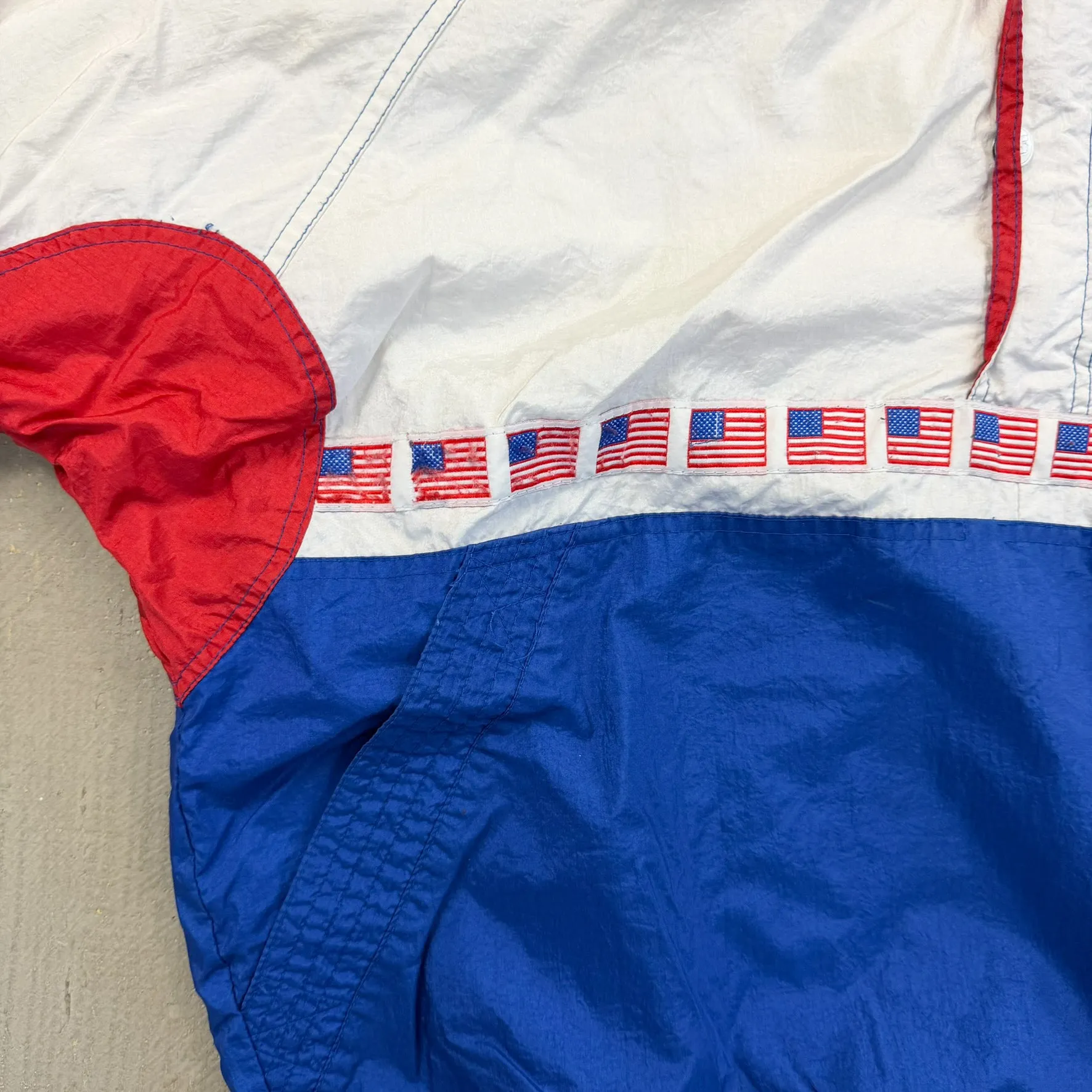 F- Vintage USA Olympic Team Starter Anorak Pullover Windbreaker sold by HG Vintage product image thumbnail 5