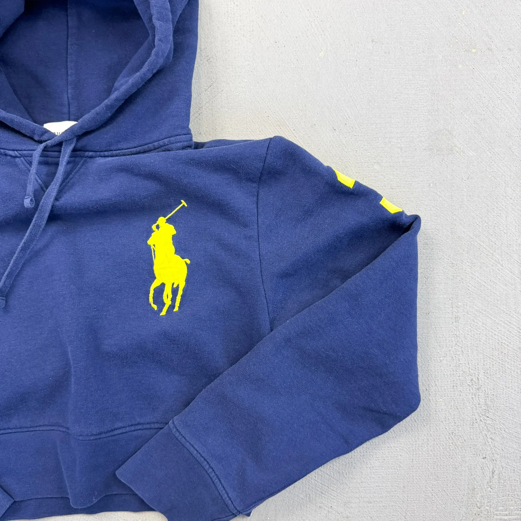 F- HOM Polo Ralph Lauren Horse Cropped Reworked Hoodie sold by HG Vintage product image thumbnail 2