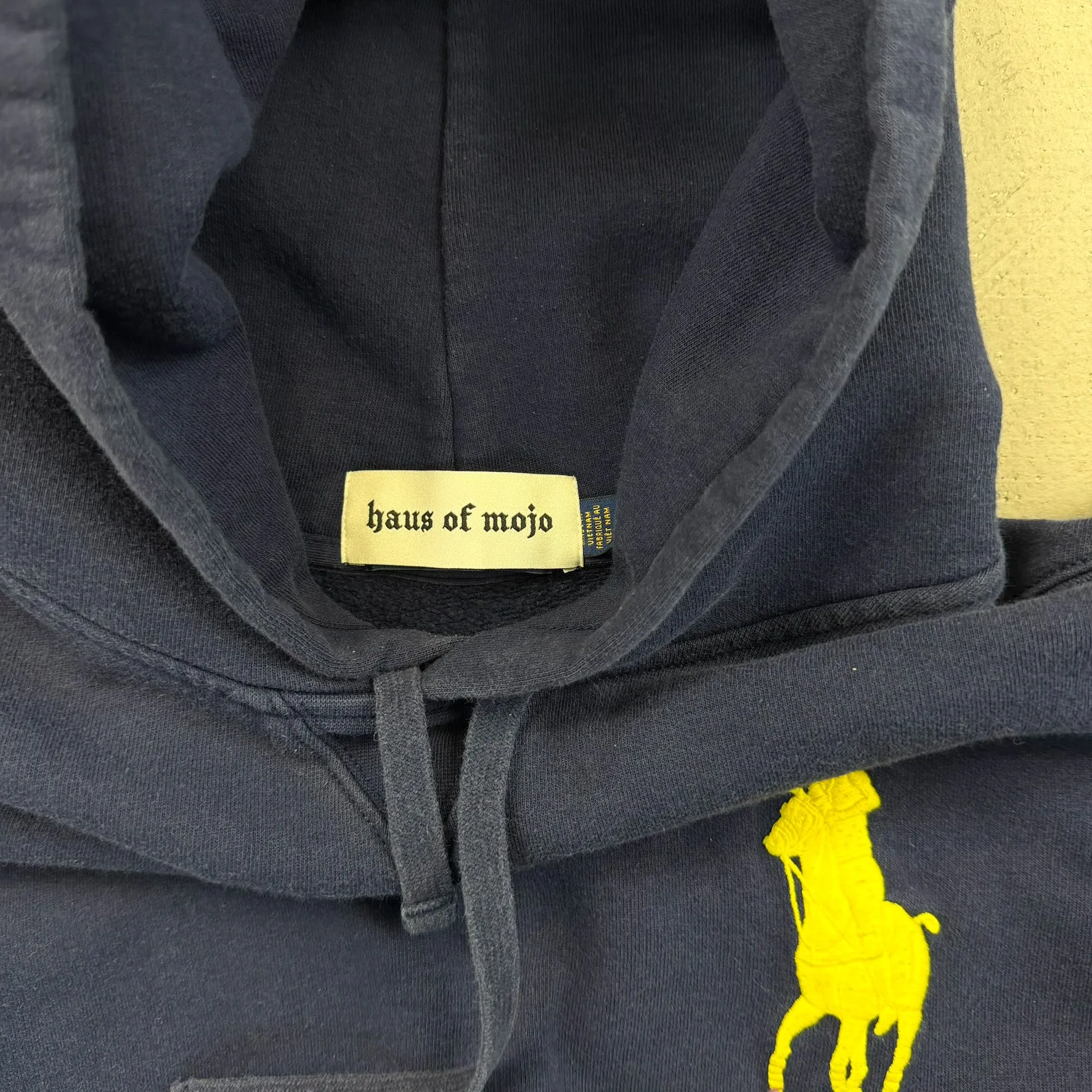 F- HOM Polo Ralph Lauren Horse Cropped Reworked Hoodie sold by HG Vintage product image thumbnail 3