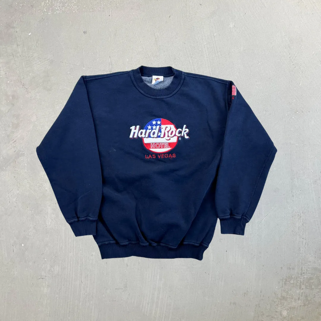 F- Vintage Hard Rock Cafe Hotel Las Vegas Embroidered Crewneck sold by HG Vintage