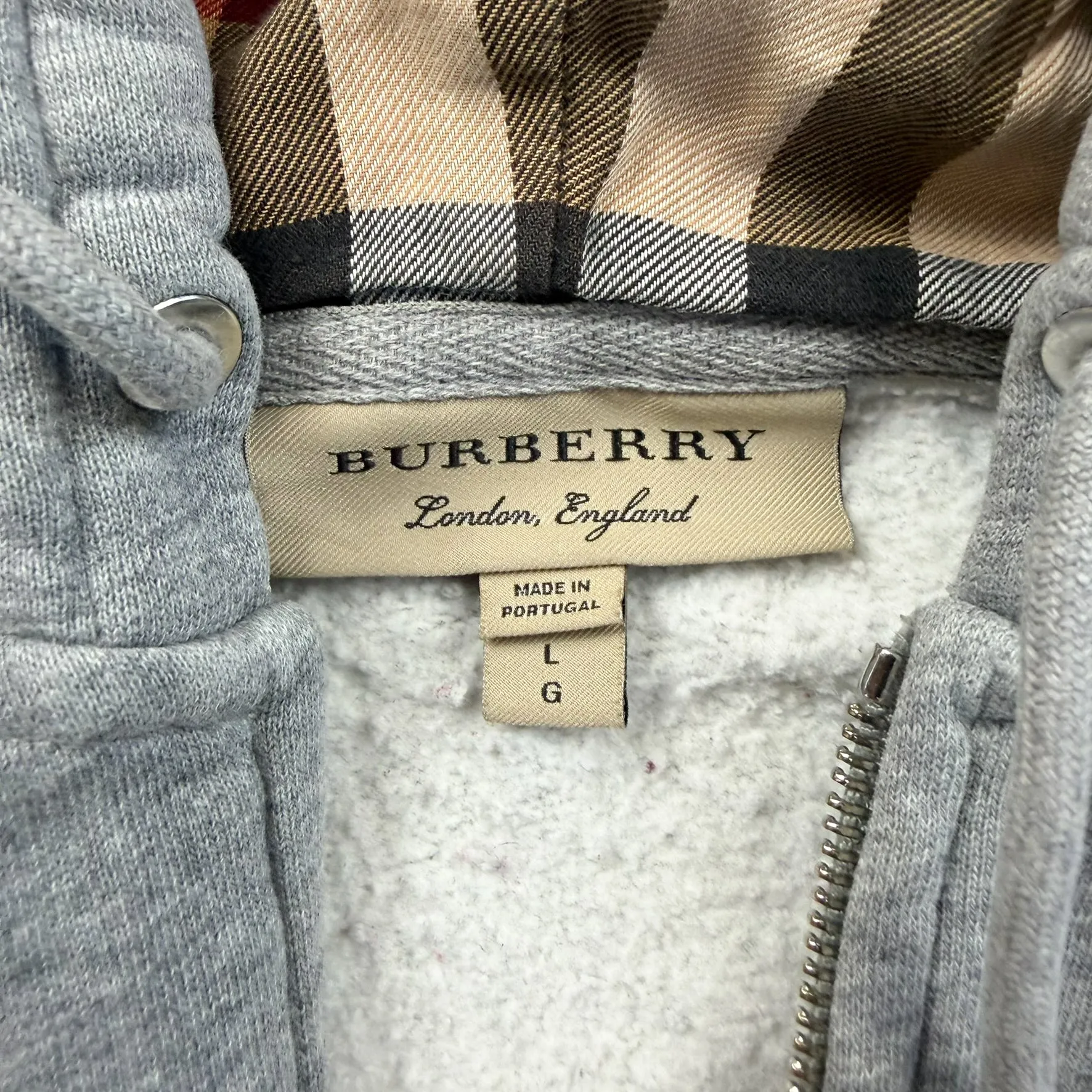 F- Burberry Double Zipper Zip Up Hoodie sold by HG Vintage product image thumbnail 4
