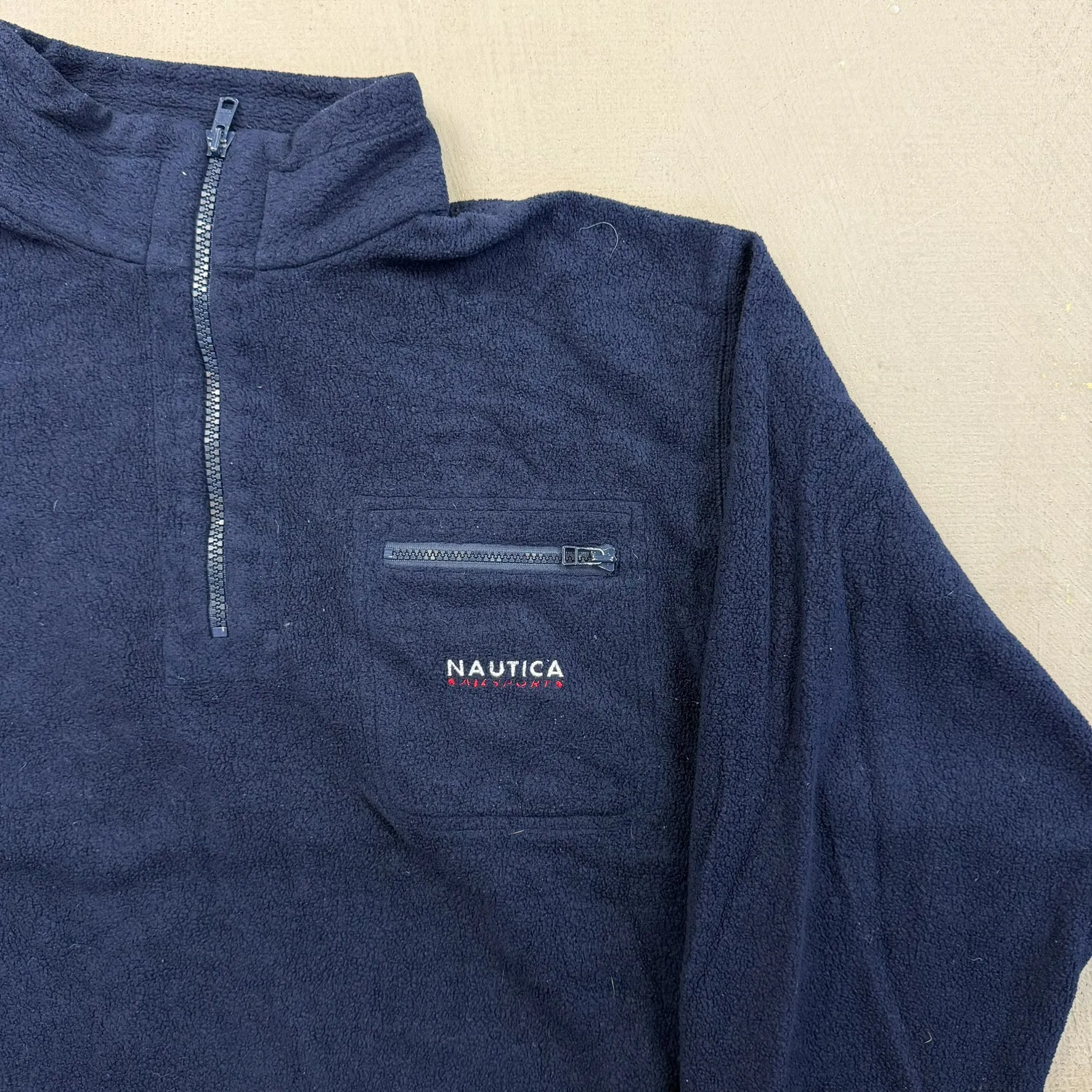 F- Vintage Nautica Quarter Zip & Pocket Pullover Polar Fleece sold by HG Vintage product image thumbnail 2