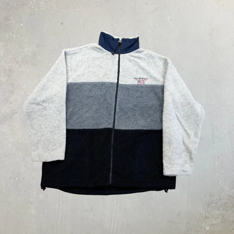 F- Vintage Polo Sport Ralph Lauren Zip Up Polar Fleece sold by HG Vintage