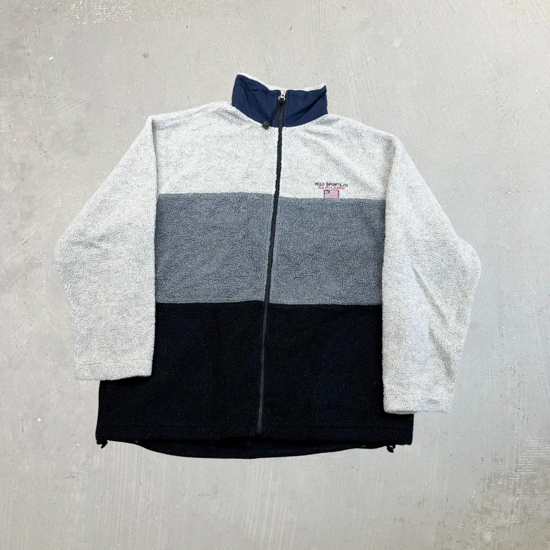 F- Vintage Polo Sport Ralph Lauren Zip Up Polar Fleece sold by HG Vintage