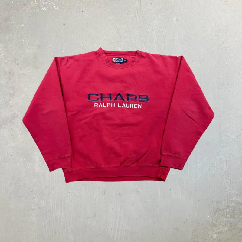 F- Vintage Chaps Ralph Lauren Embroidered Text Crewneck sold by HG Vintage