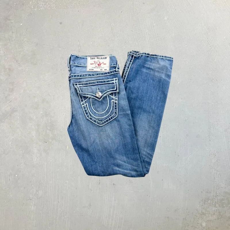 F- Vintage True Religion Straight Leg Made In USA Jeans sold by HG Vintage