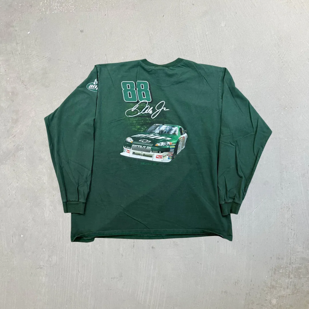 F- Vintage Nascar Dale Earnhardt Jr Graphic Picture Long Sleeve Tee sold by HG Vintage product image thumbnail 3