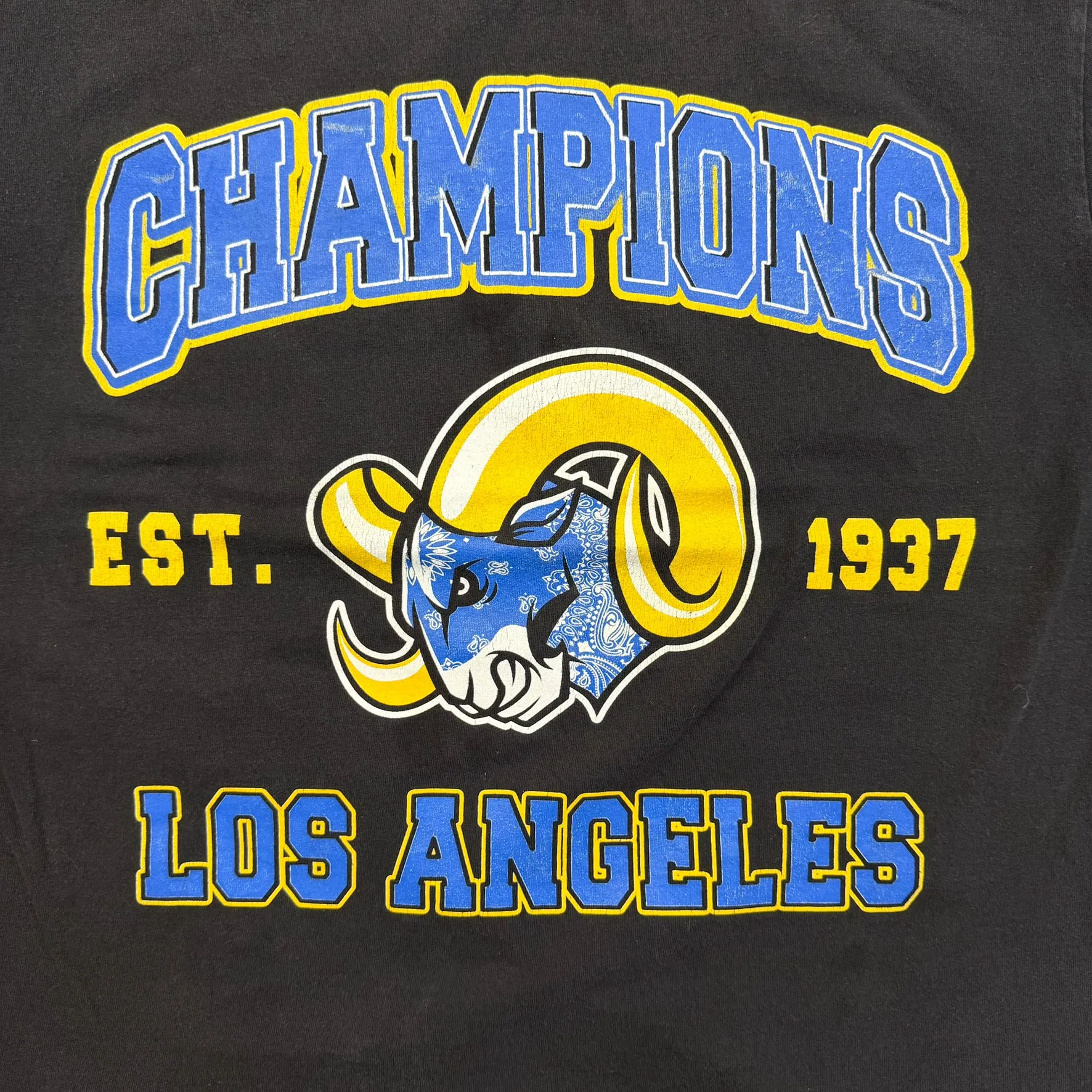 F- Los Angeles Rams Champions Logo Graphic Tee sold by HG Vintage product image thumbnail 2