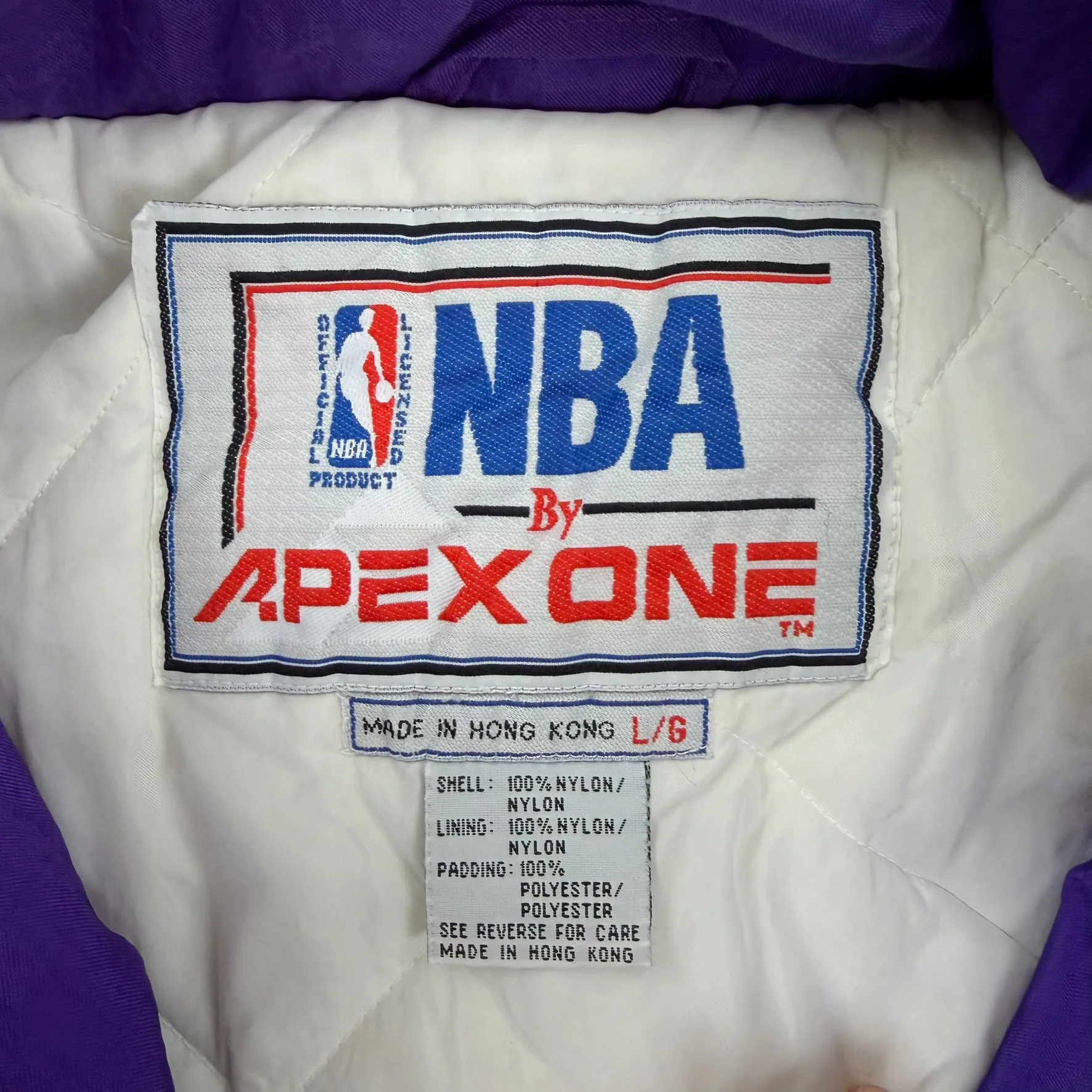F- Vintage Los Angeles Lakers NBA Apex One Zip Up Winter Jacket sold by HG Vintage product image thumbnail 3