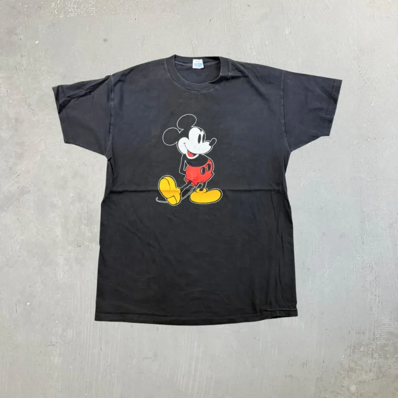 F- Vintage Disney Mickey Mouse Graphic Made In USA Single Stitch Tee sold by HG Vintage