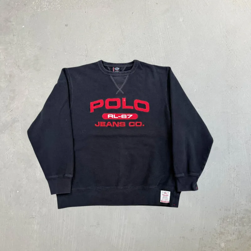F- Vintage Polo Sports Ralph Lauren Embroidered Text Crewneck sold by HG Vintage