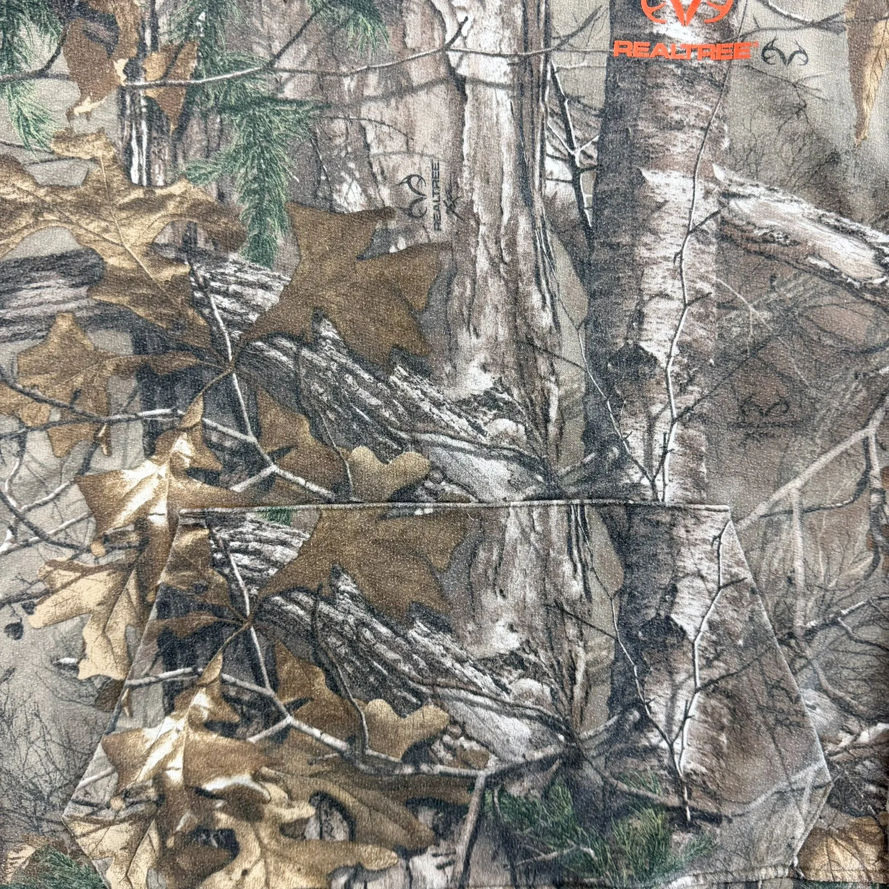 F- Vintage Xtreme Real Tree Camo w/ Orange Logo Hoodie sold by HG Vintage product image thumbnail 2