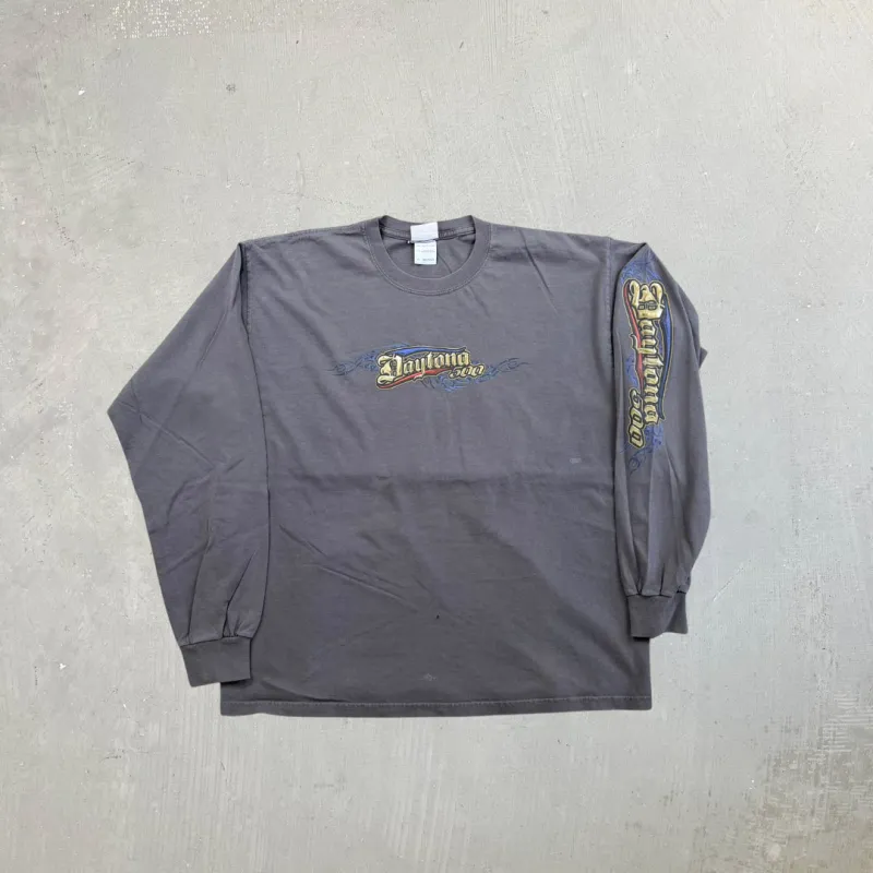 F- '08 Nascar Daytona 500 Long Sleeve Tee sold by HG Vintage