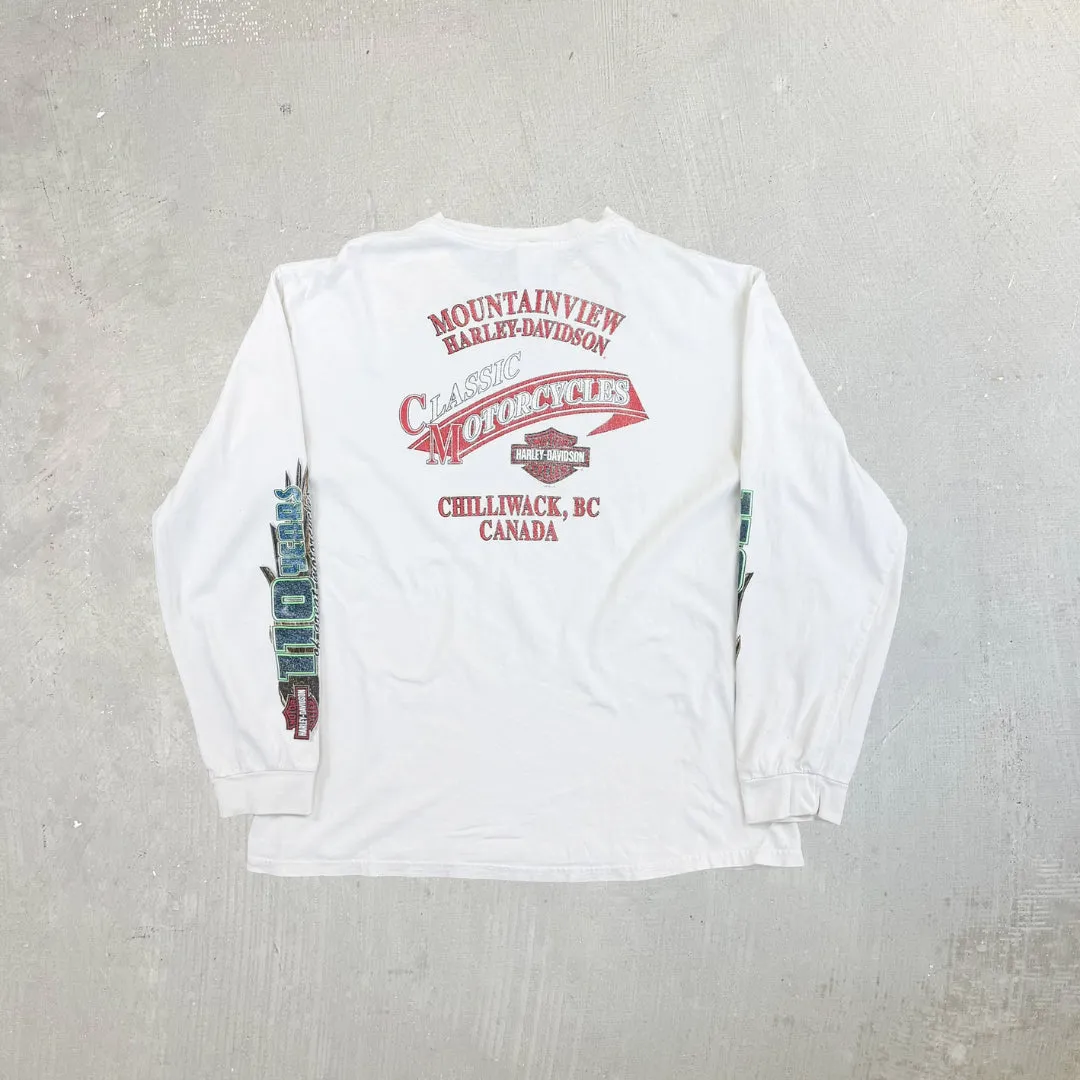 F- '13 Harley Davidson Chilliwack BC Canada Long Sleeve Tee sold by HG Vintage product image thumbnail 3