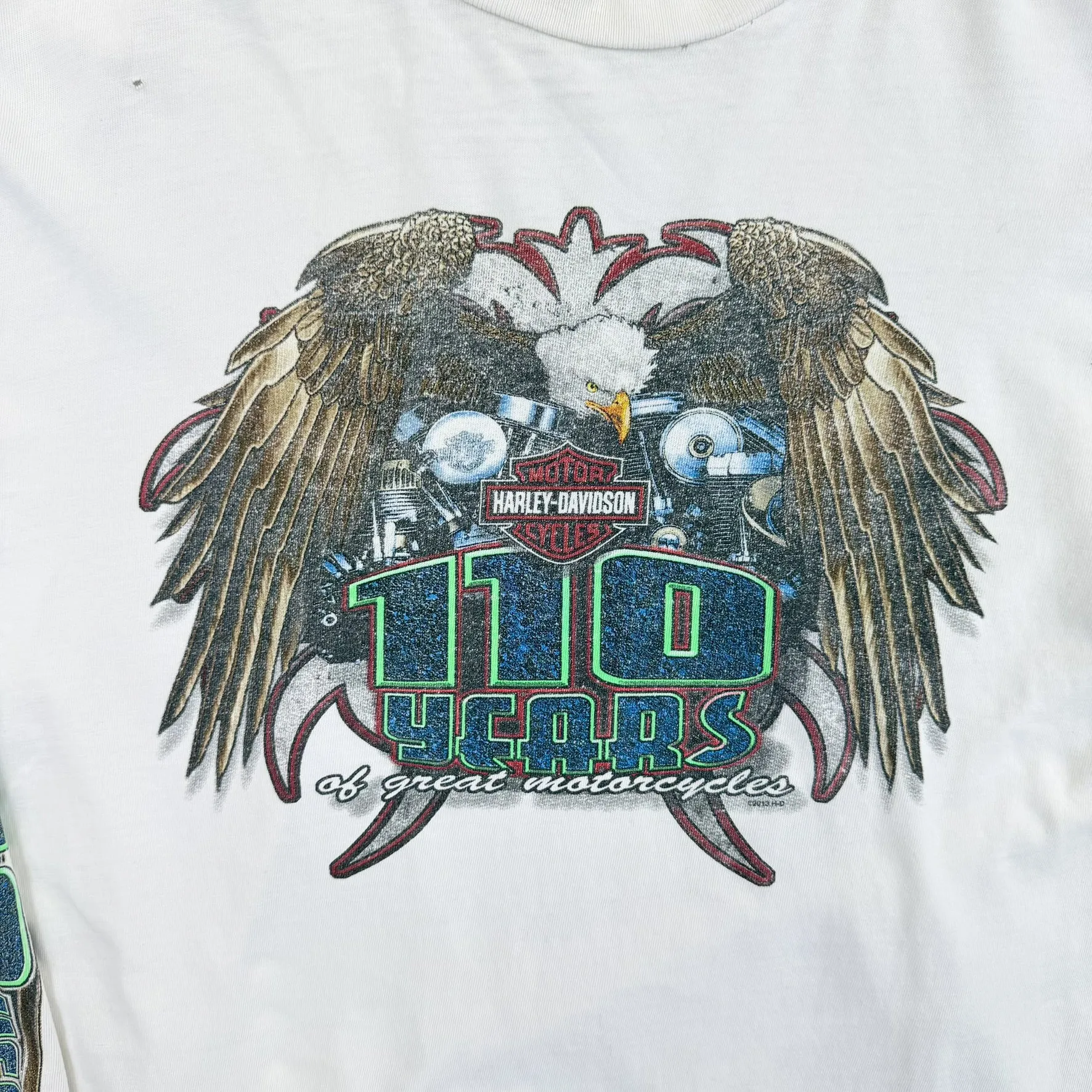 F- '13 Harley Davidson Chilliwack BC Canada Long Sleeve Tee sold by HG Vintage product image thumbnail 2