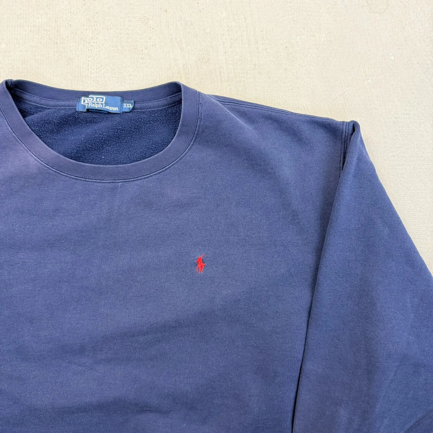 F- Vintage Polo Ralph Lauren Navy Embroidered Crewneck sold by HG Vintage product image thumbnail 2