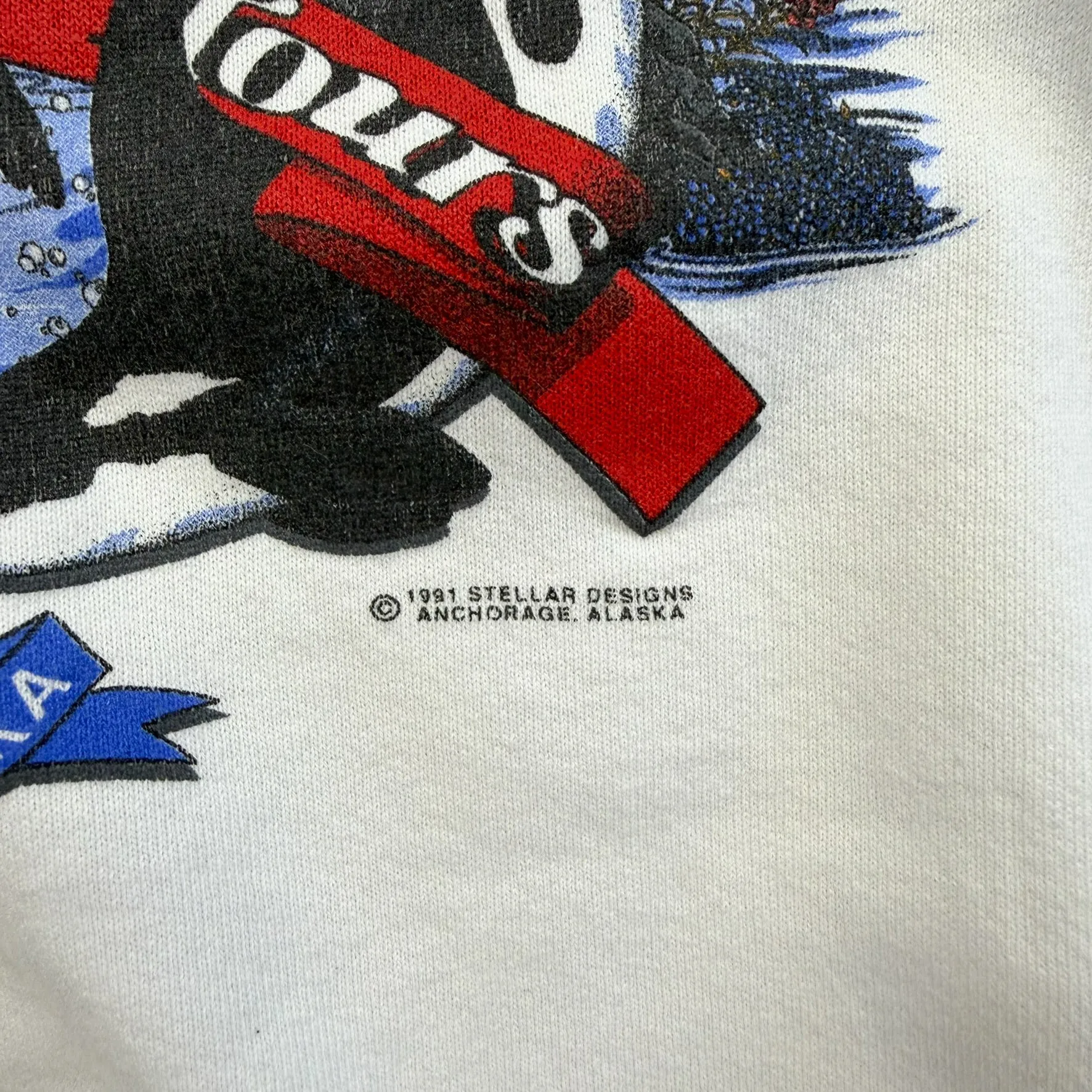 F- Vintage '91 Alaska Wildlife Made In USA Fruit Of The Loom Crewneck sold by HG Vintage product image thumbnail 5