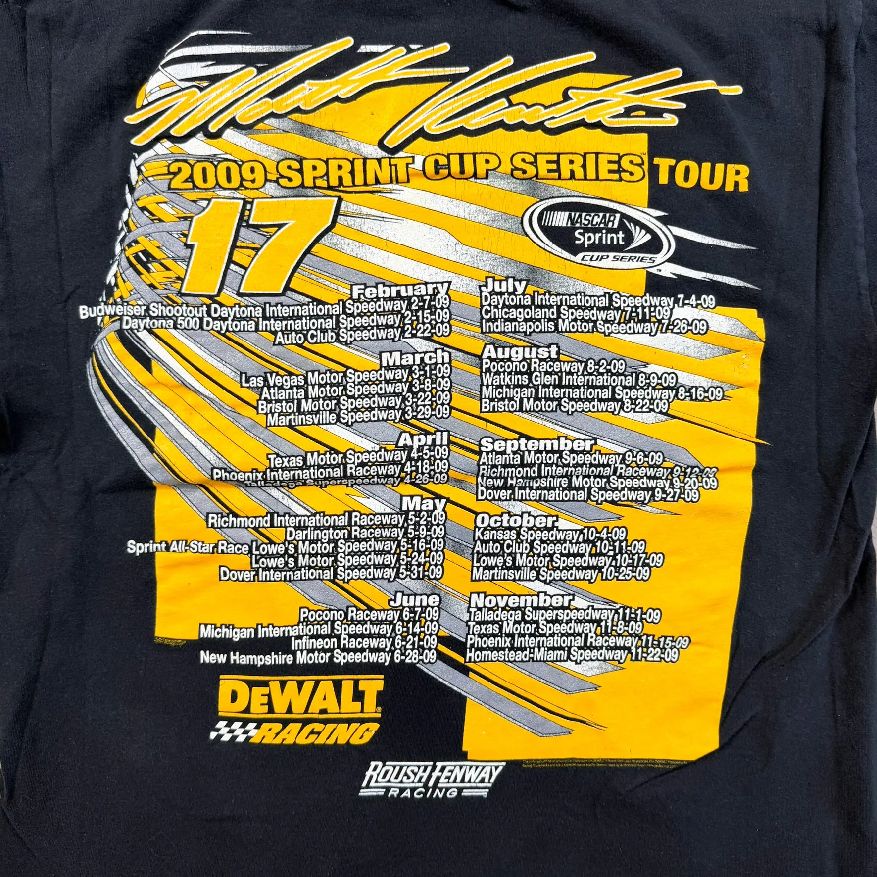 F- '09 Nascar Mark Kenseth Sprint Cup Tour Series Car Tee sold by HG Vintage product image thumbnail 2