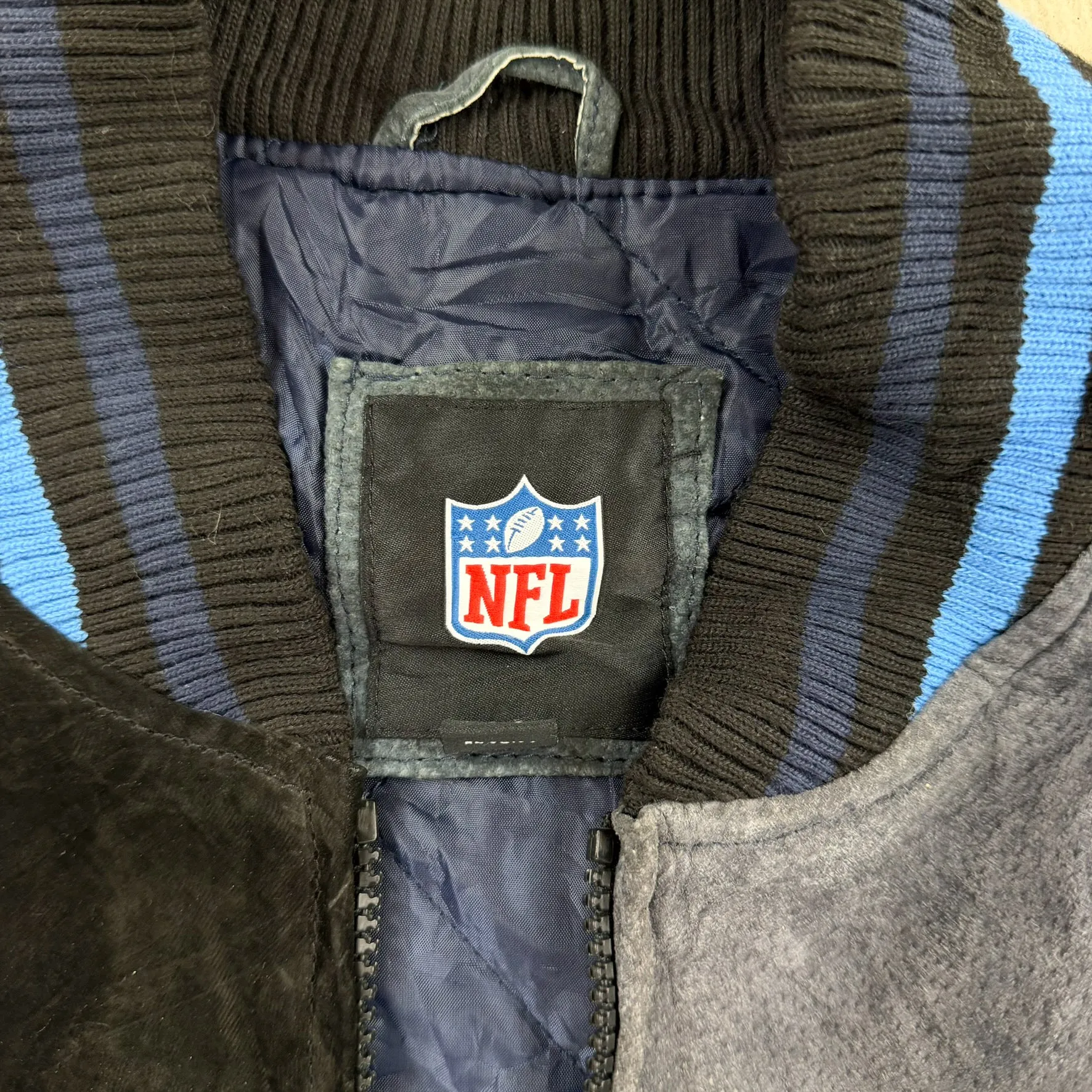F- San Diego Chargers NFL Embroidered Logo Suede Jacket sold by HG Vintage product image thumbnail 3