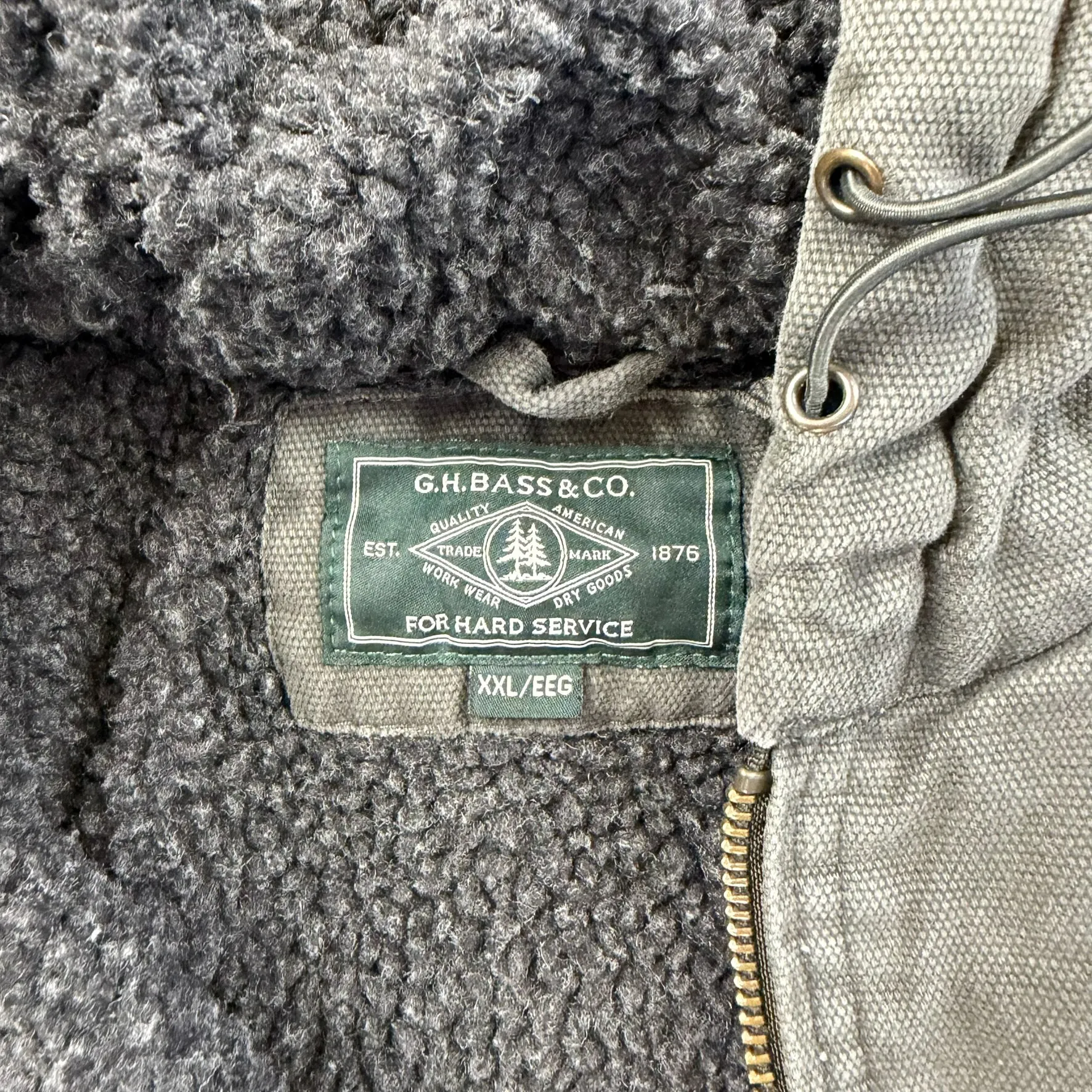 F- Vintage GH Bass & Co. Sherpa Lined Zip Up Winter Jacket sold by HG Vintage product image thumbnail 3