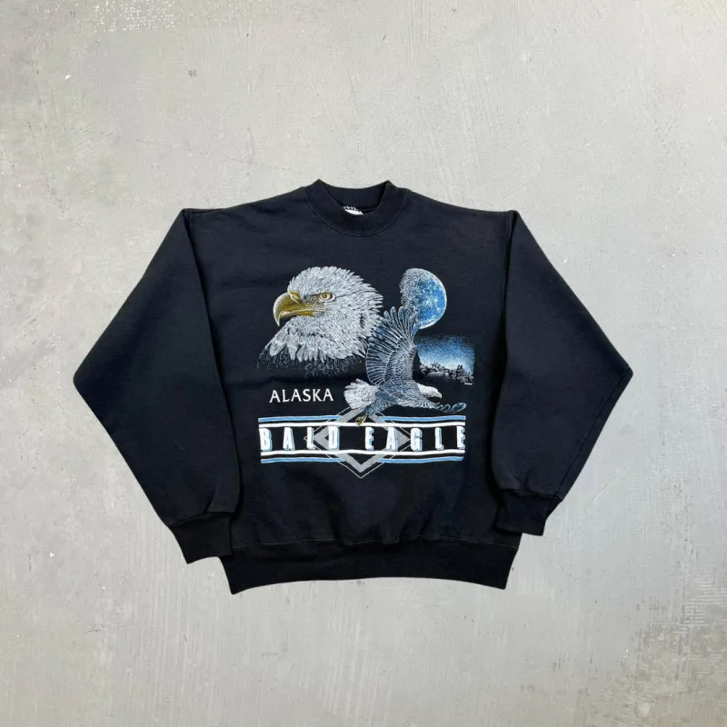 F- Vintage Alaska Bald Eagle Hanes Activewear Crewneck sold by HG Vintage