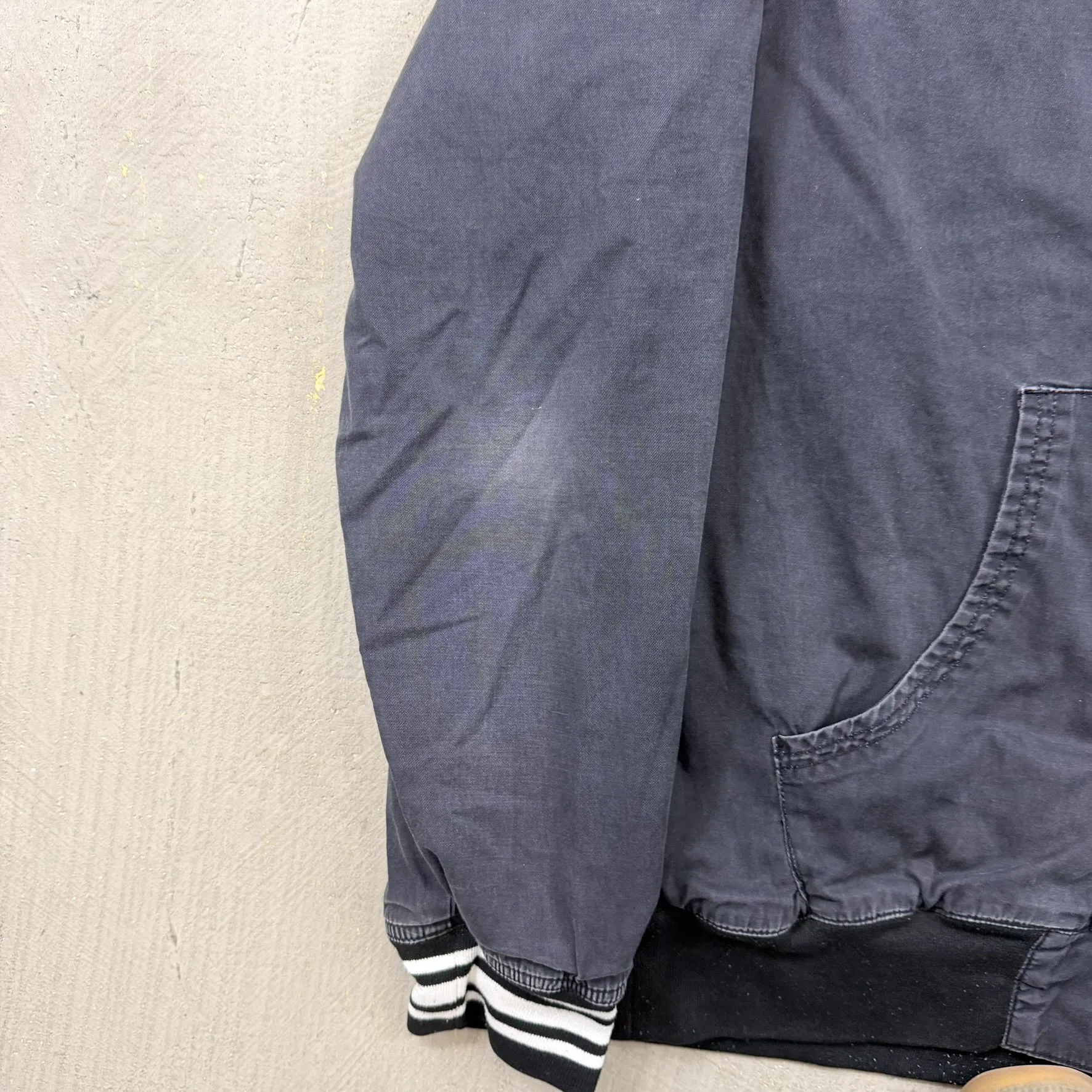 F- Vintage Stussy Zip Up Waffle Lined Lightweight Jacket sold by HG Vintage product image thumbnail 4