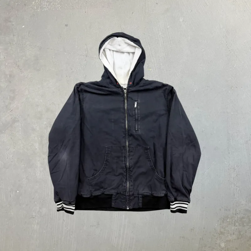 F- Vintage Stussy Zip Up Waffle Lined Lightweight Jacket sold by HG Vintage