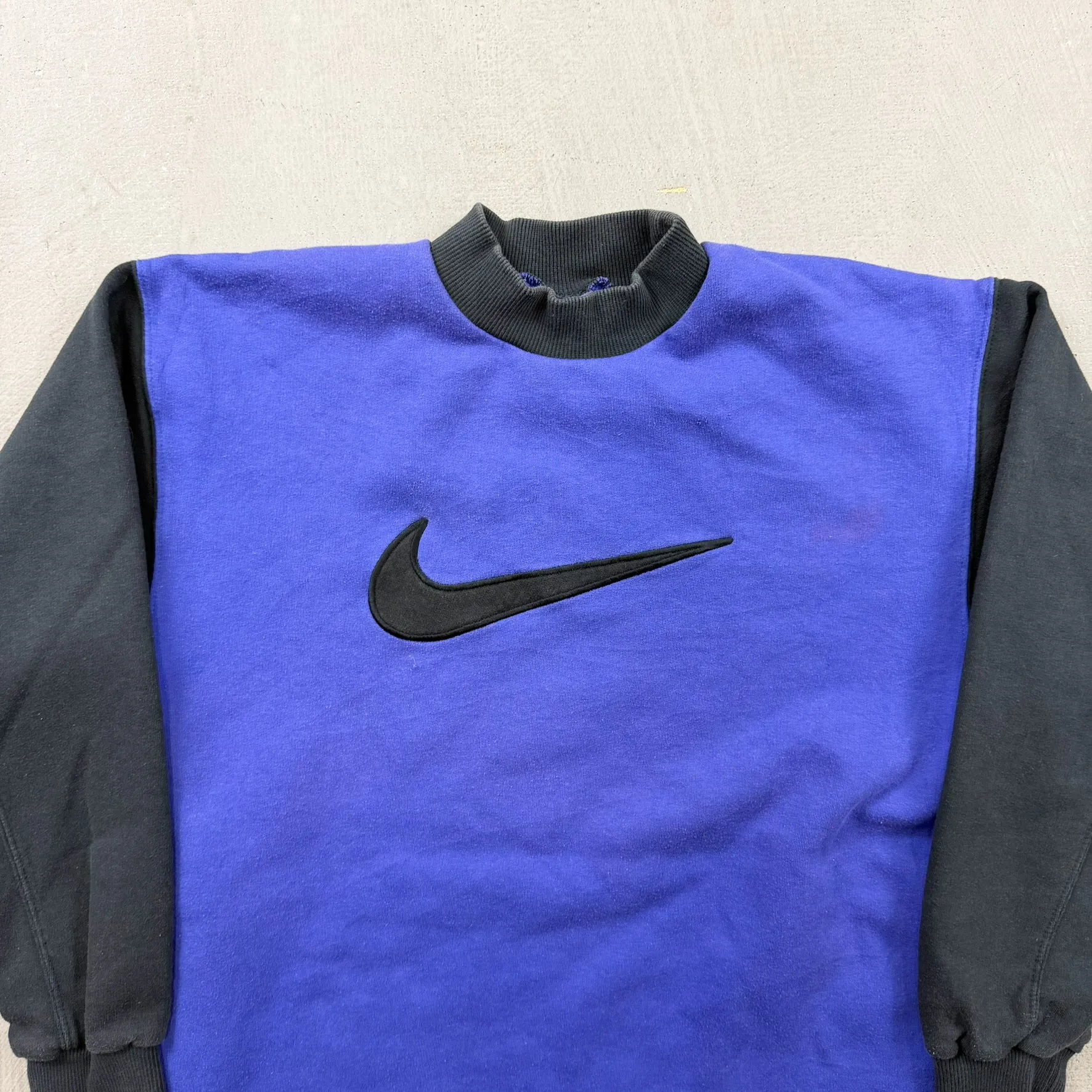 F- Vintage 90s Nike Embroidered Swoosh Purple Crewneck sold by HG Vintage product image thumbnail 5
