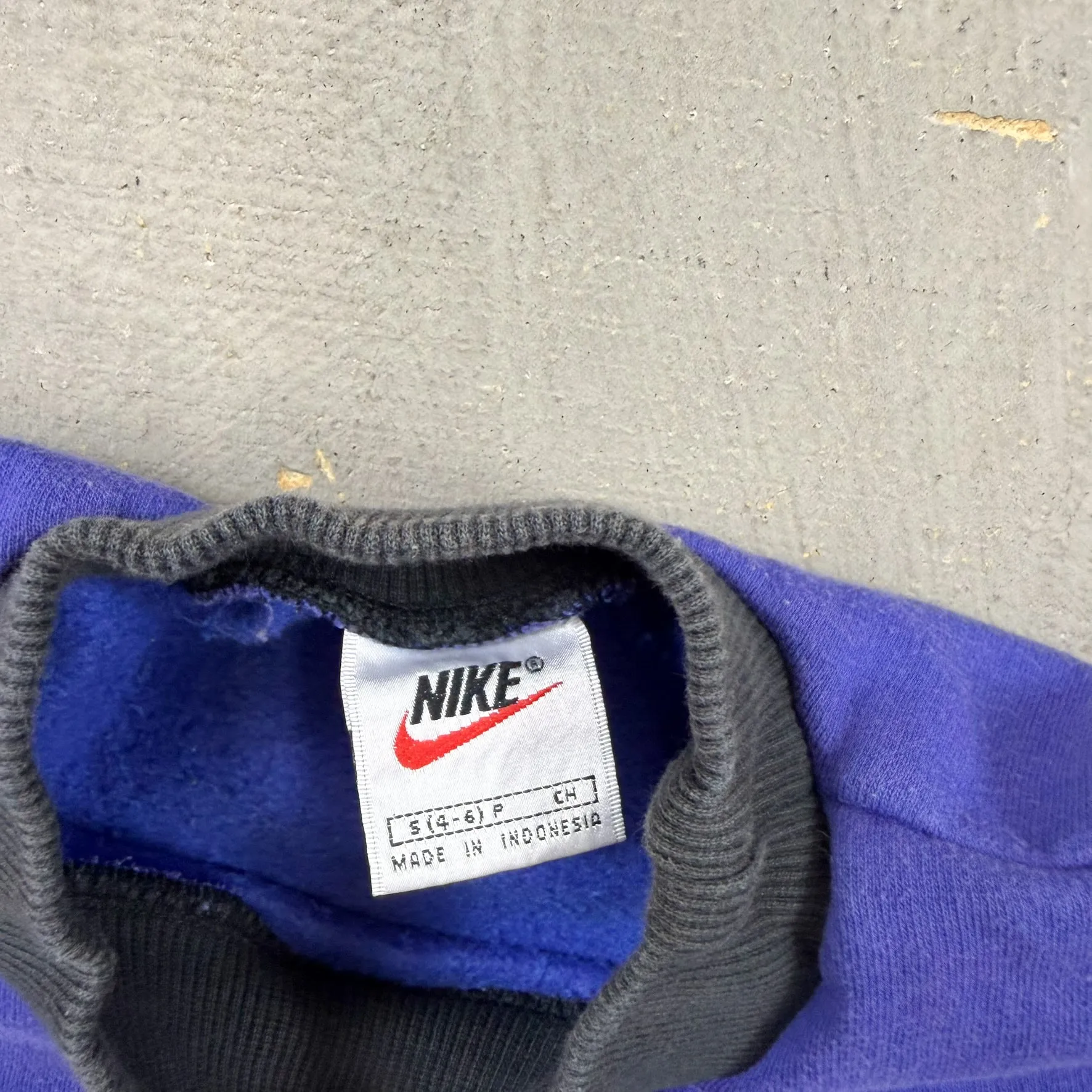 F- Vintage 90s Nike Embroidered Swoosh Purple Crewneck sold by HG Vintage product image thumbnail 3