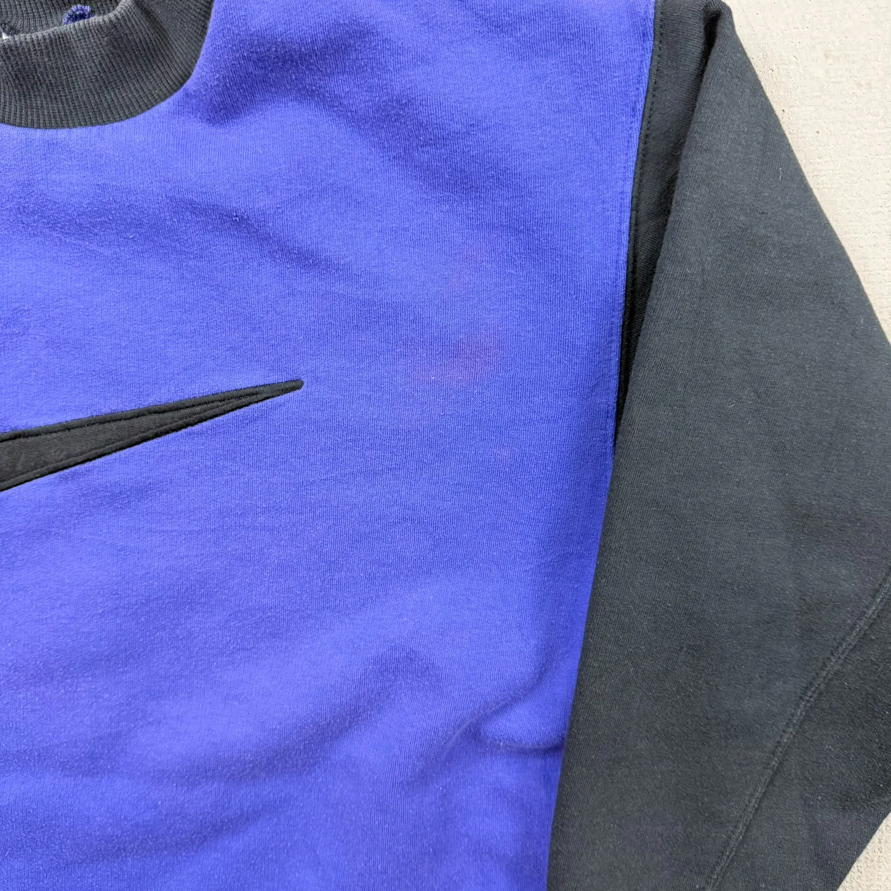 F- Vintage 90s Nike Embroidered Swoosh Purple Crewneck sold by HG Vintage product image thumbnail 4