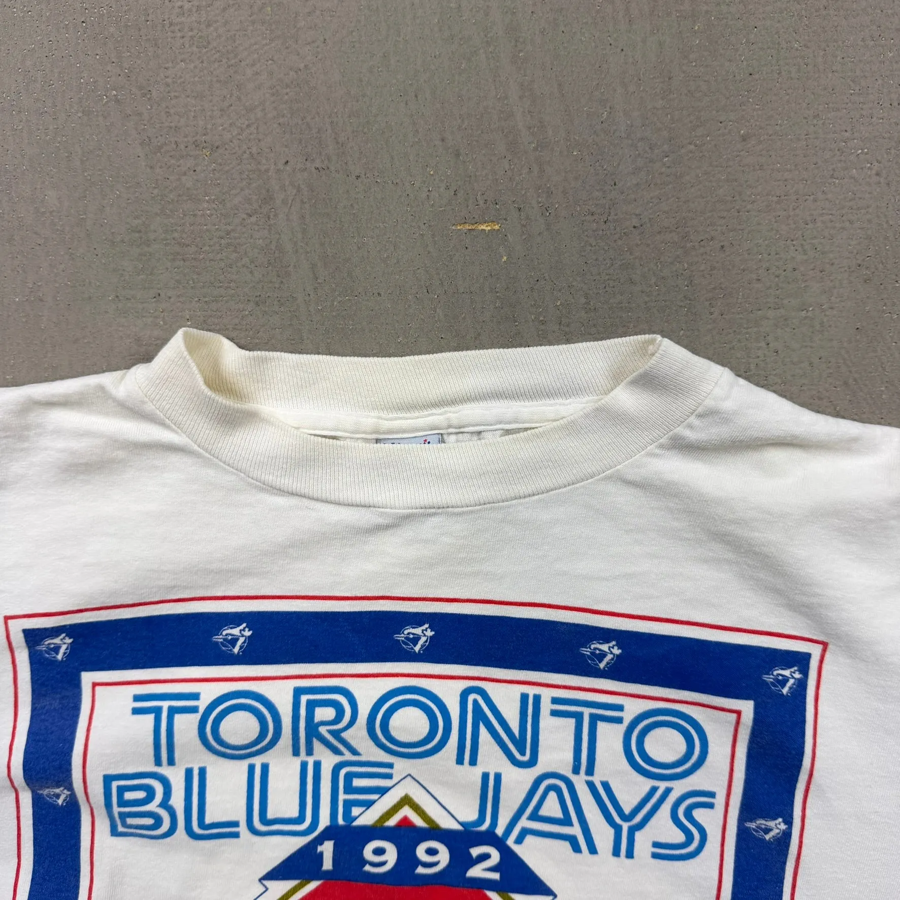 F- Vintage '92 Toronto Blue Jays World Series MLB Champions Made In USA Single Stitch Tee sold by HG Vintage product image thumbnail 4