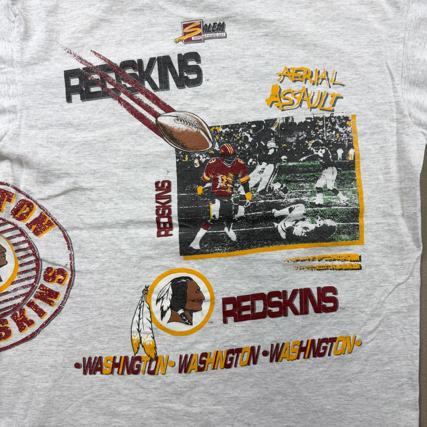 F- Vintage '91 Washington Commanders NFL Jumbo Print Made In USA Single Stitch Tee sold by HG Vintage product image thumbnail 4