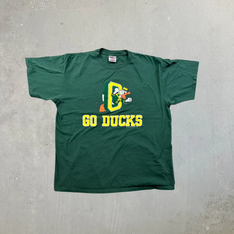 F- Vintage University Of Oregon Ducks Disney Donald Duck Graphic Single Stitch Tee sold by HG Vintage