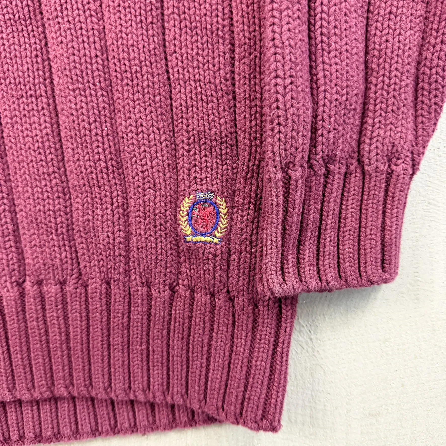 F- Vintage Tommy Hilfiger V-neck Style Knit Sweater sold by HG Vintage product image thumbnail 3