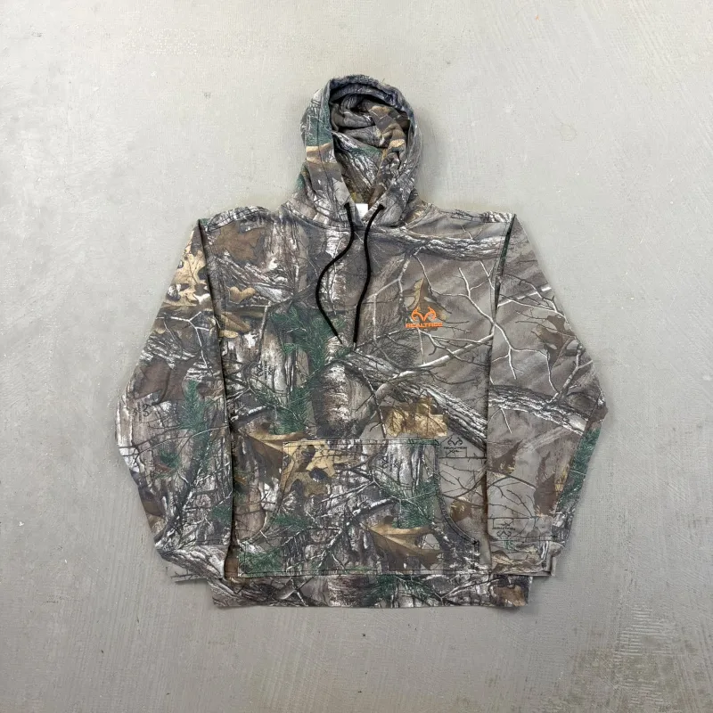 F- Real Tree Xtreme Camo Orange Logo Hoodie sold by HG Vintage