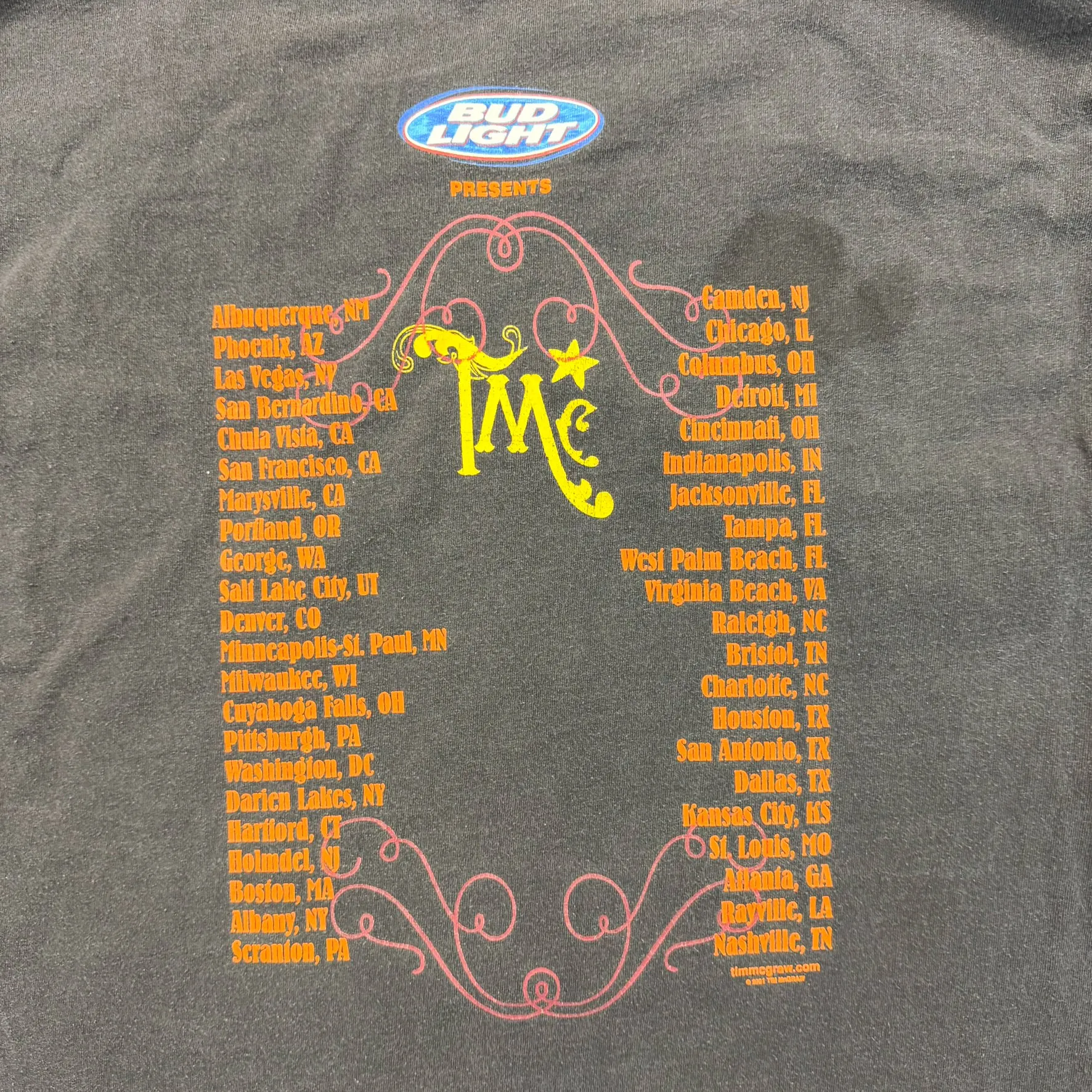 F- Vintage '01 Tim McGraw Set This Circus Down Tour Tee sold by HG Vintage product image thumbnail 4