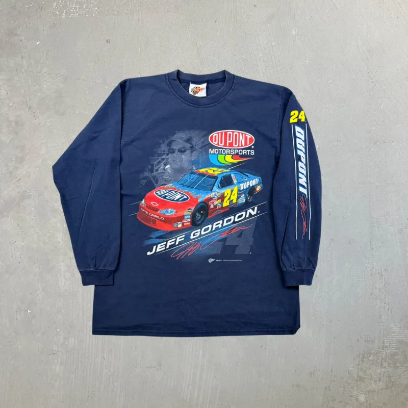 F- Vintage '05 Nascar Dupont Jeff Gordon Car & Picture Long Sleeve Tee sold by HG Vintage