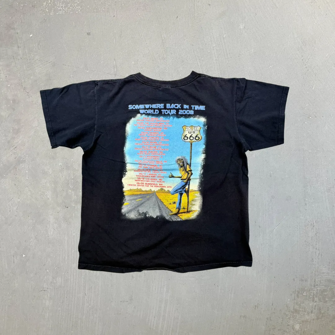 F- '08 Iron Maiden Somewhere Back In Time World Tour US Leg Graphic Anvil Tee sold by HG Vintage product image thumbnail 3