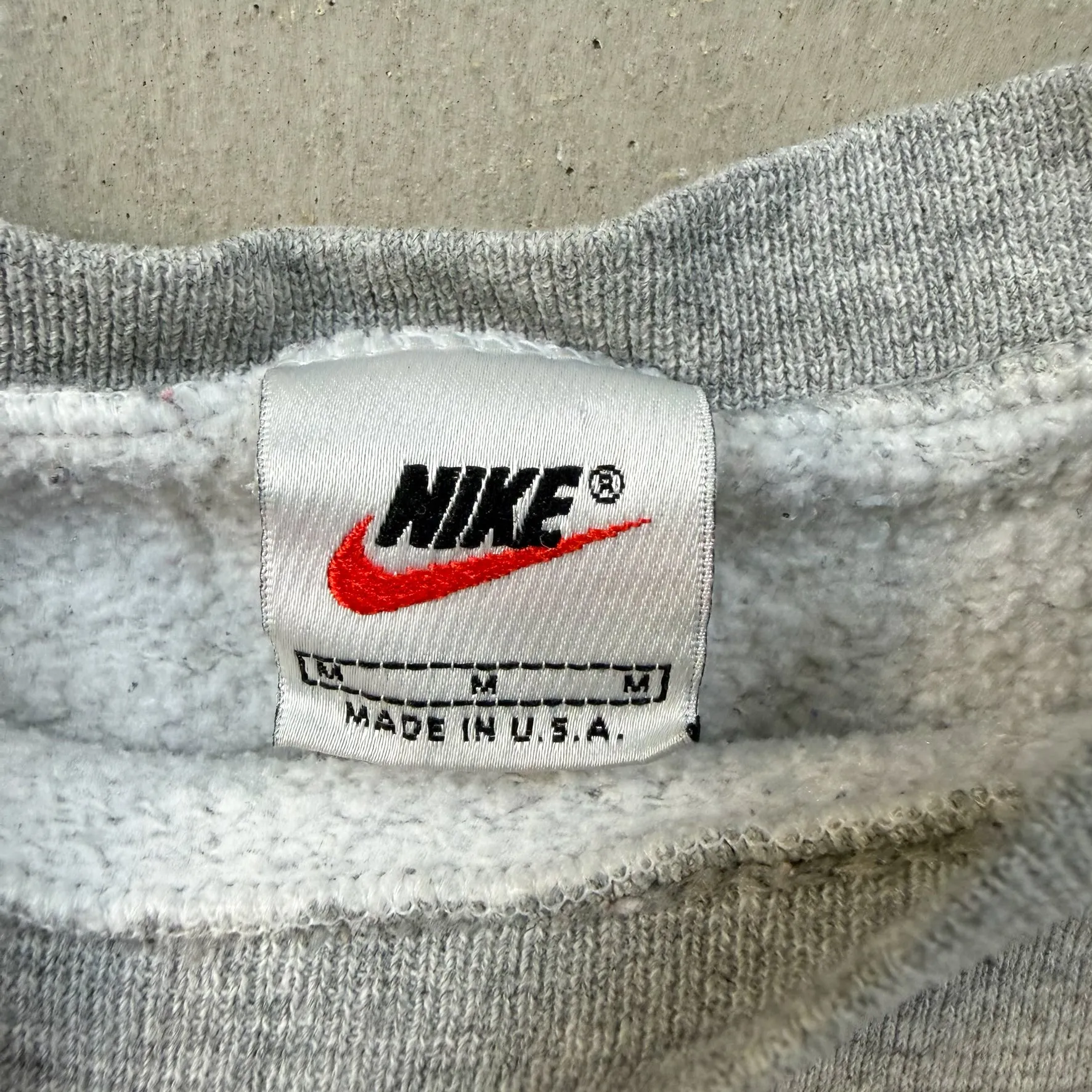 F- Vintage 90s Nike Embroidered Swoosh Made In USA Crewneck sold by HG Vintage product image thumbnail 5