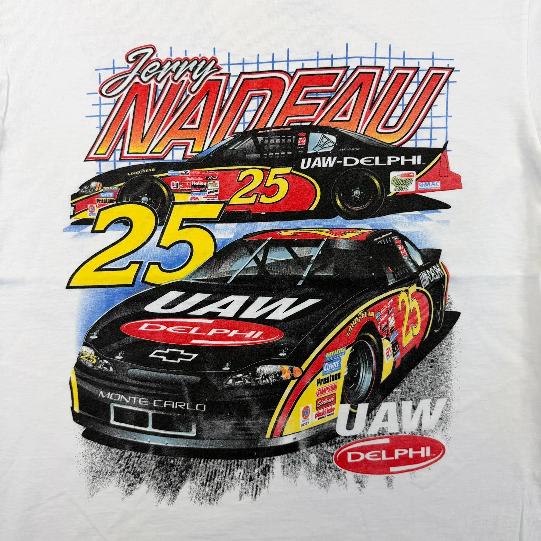 F- Vintage '01 Nascar Jerry Nadeau UAW Delphi Car Tee sold by HG Vintage product image thumbnail 2
