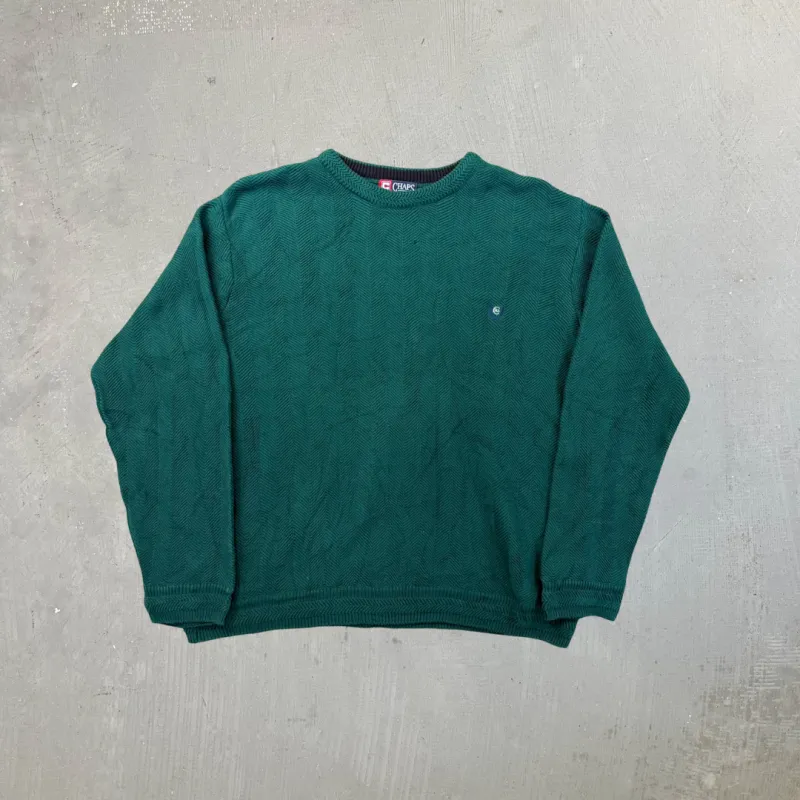 F- Vintage Chaps Ralph Lauren Solid Color Knit Sweater sold by HG Vintage