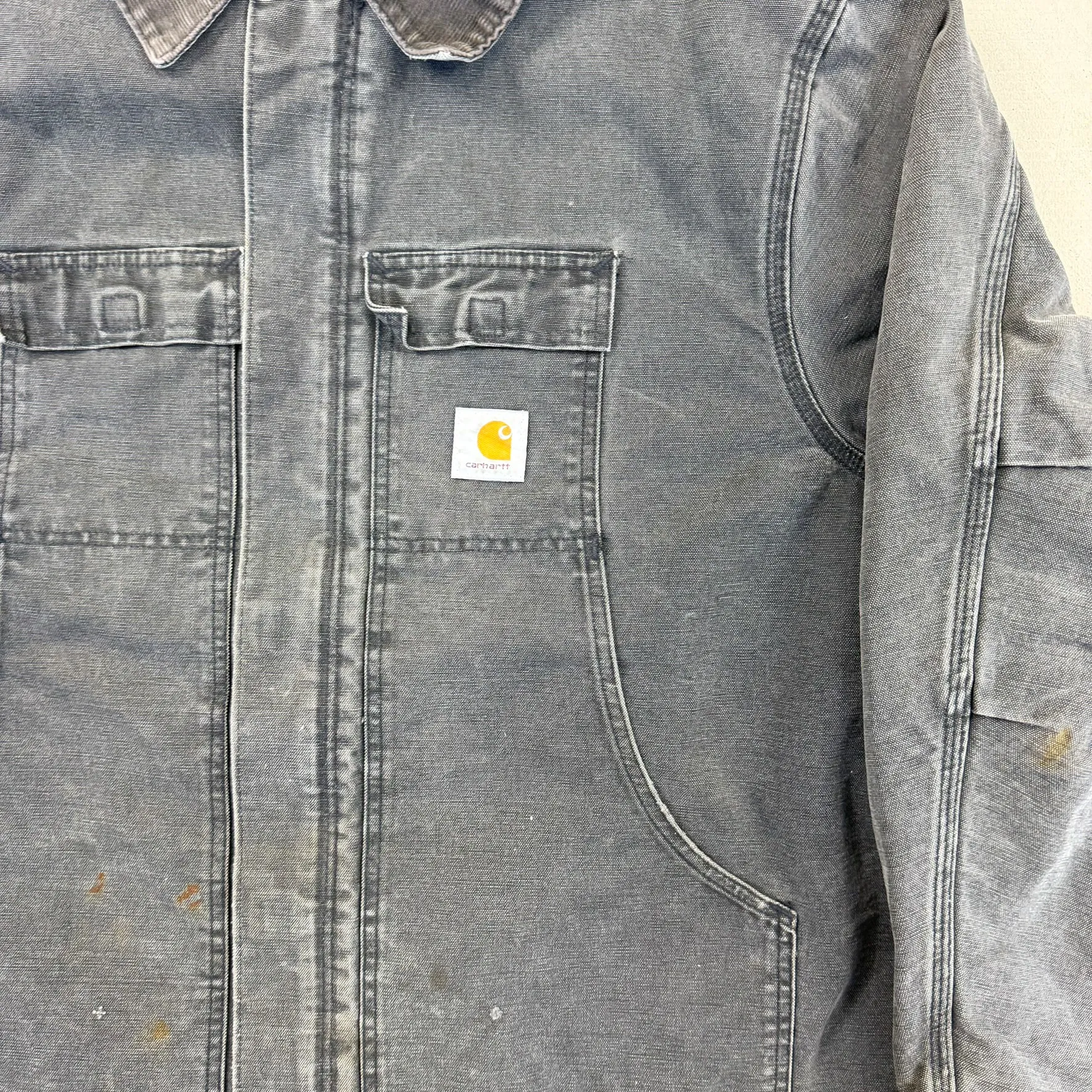 F- Vintage Carhartt Quilt Lined Zip Up Twill Work Jacket sold by HG Vintage product image thumbnail 3