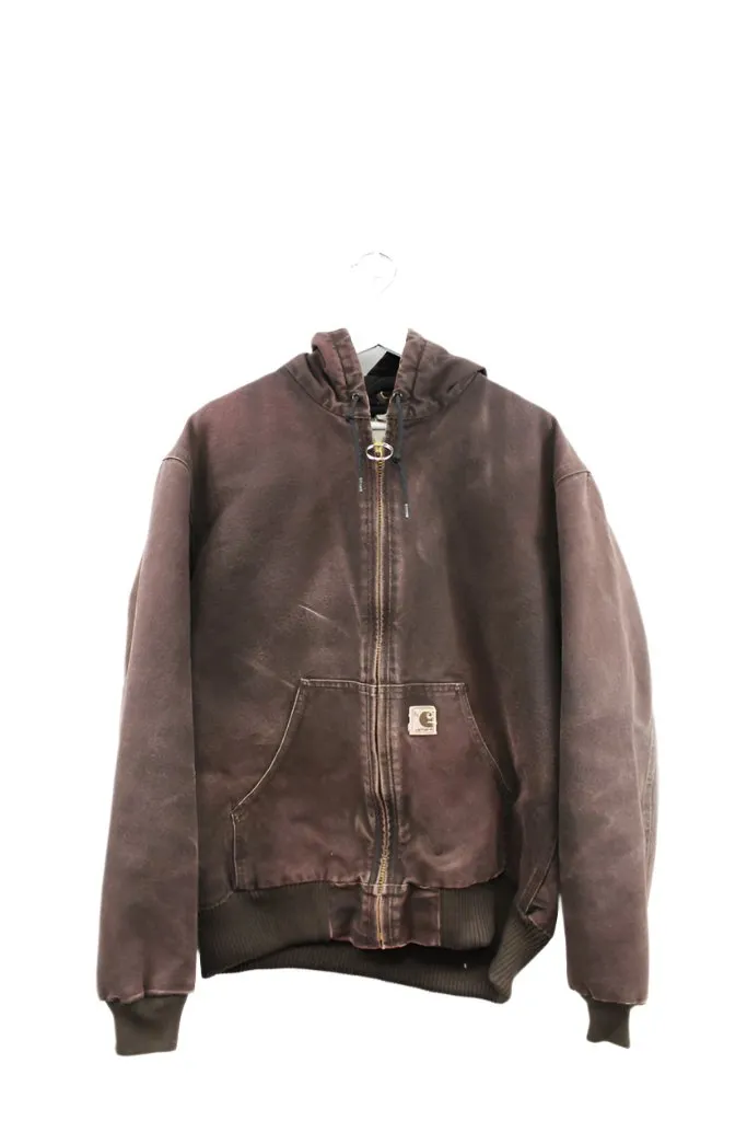 Z- Vintage Carhartt Heavy Hooded Work Jacket Faded Brown sold by HG Vintage