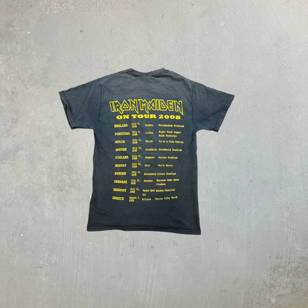F- 08' Iron Maiden Somewhere Back In Time Tour Tee sold by HG Vintage product image thumbnail 3
