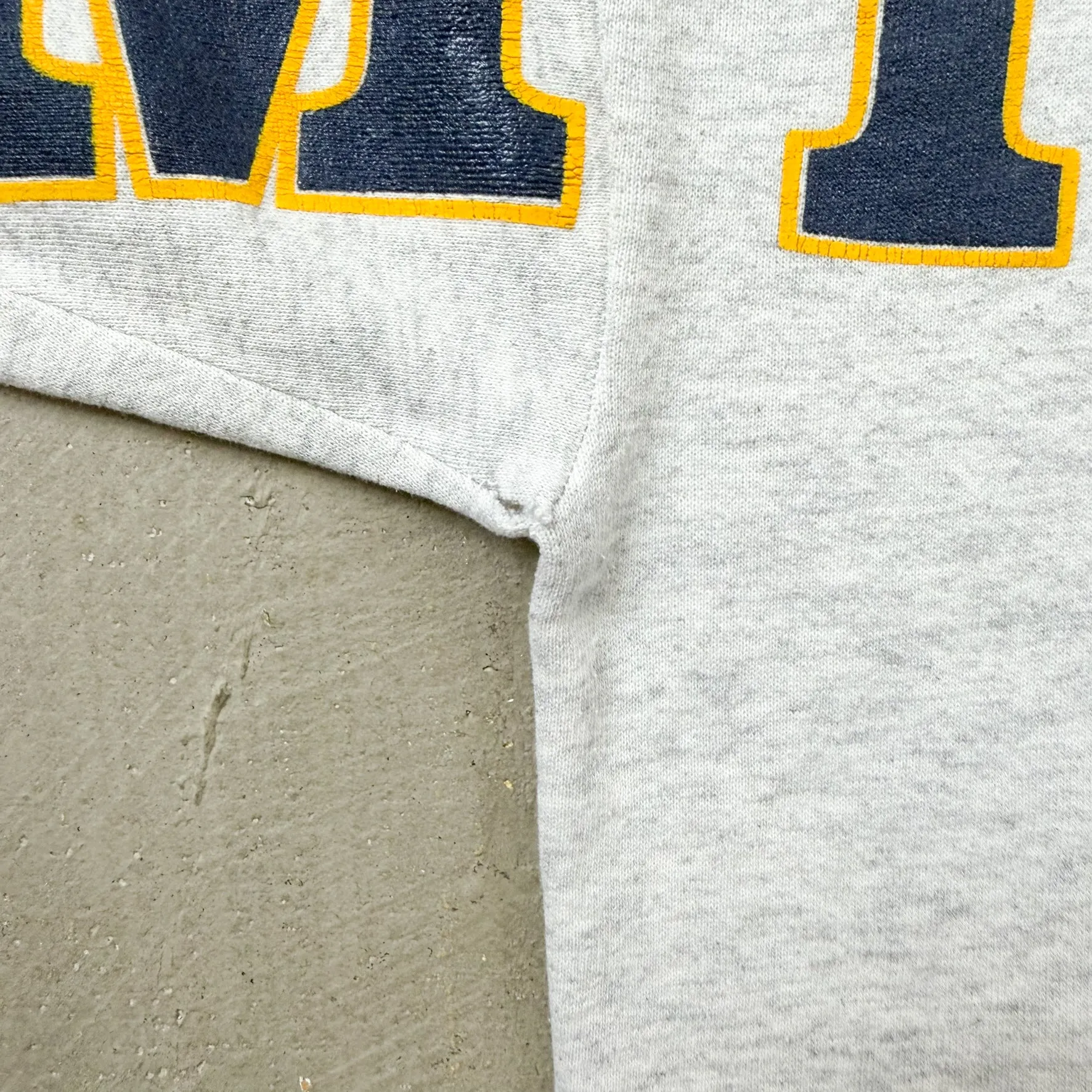 F- Vintage University Of Michigan Wolverines Made In USA Text & Logo Lee Crewneck sold by HG Vintage product image thumbnail 4