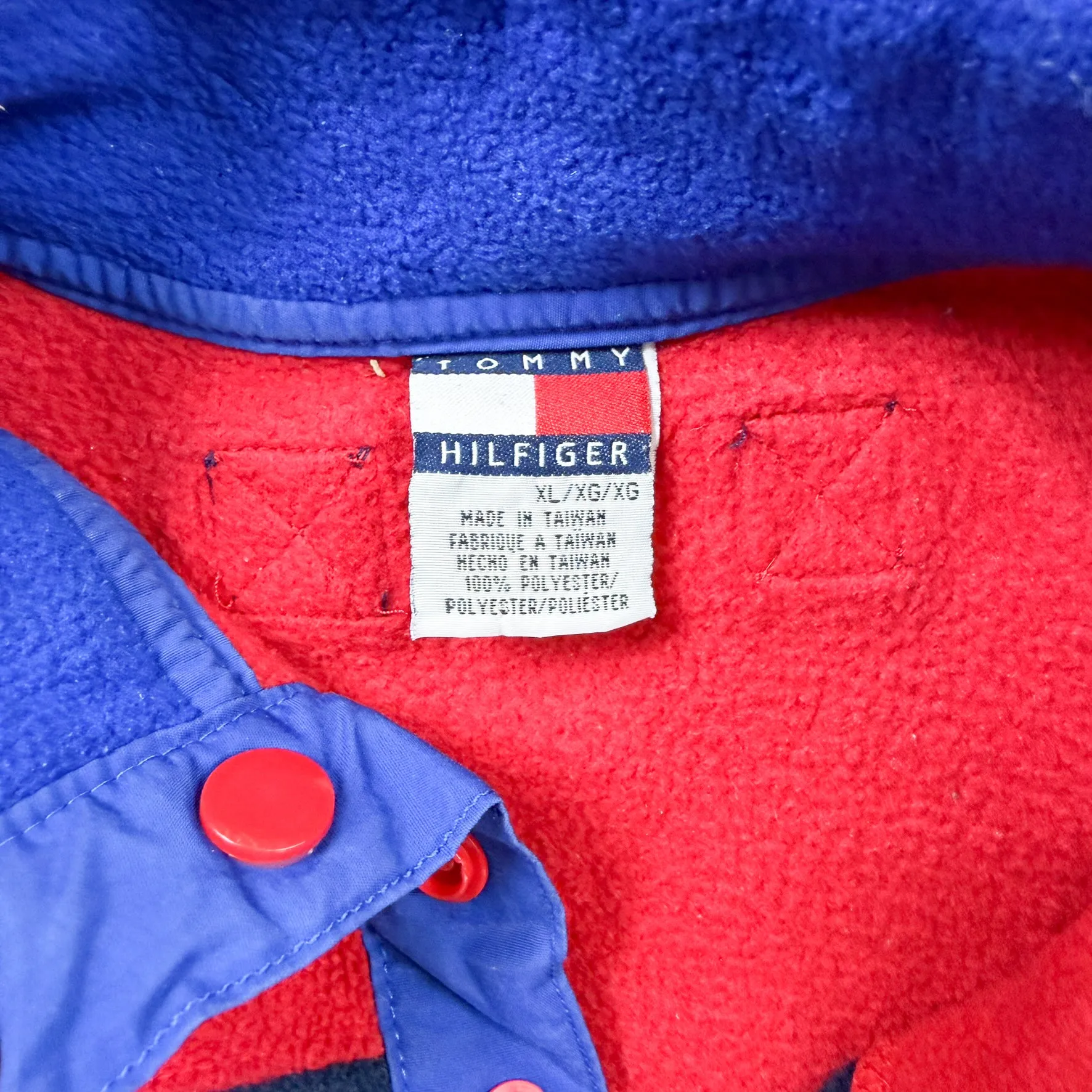 F- Vintage Tommy Hilfiger Button Snap Pullover Polar Fleece sold by HG Vintage product image thumbnail 3