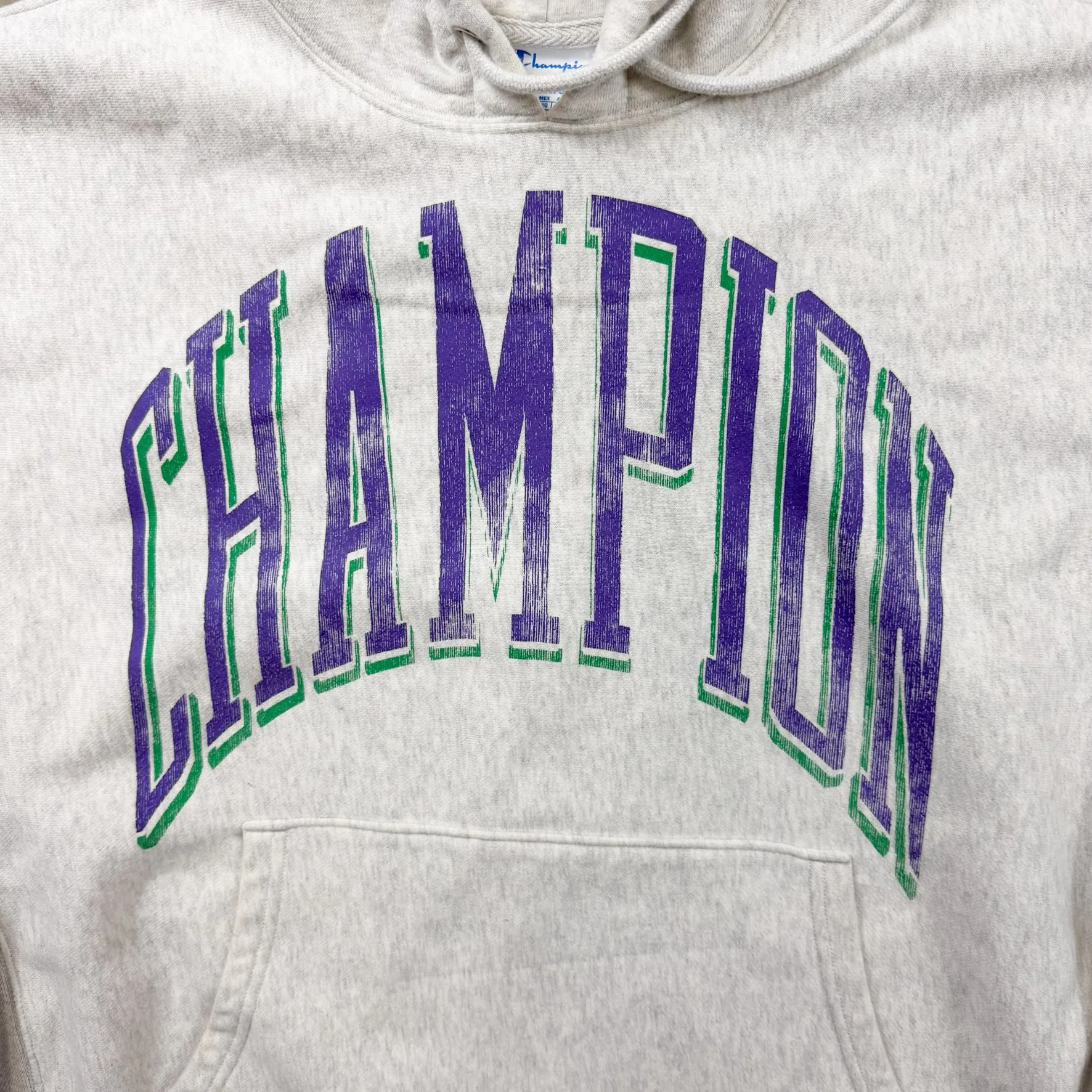 F- Vintage Champion Reverse Weave Curved Text Hoodie sold by HG Vintage product image thumbnail 2