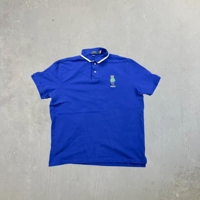 F- Vintage Polo Ralph Lauren Embroidered Bear Polo Shirt sold by HG Vintage