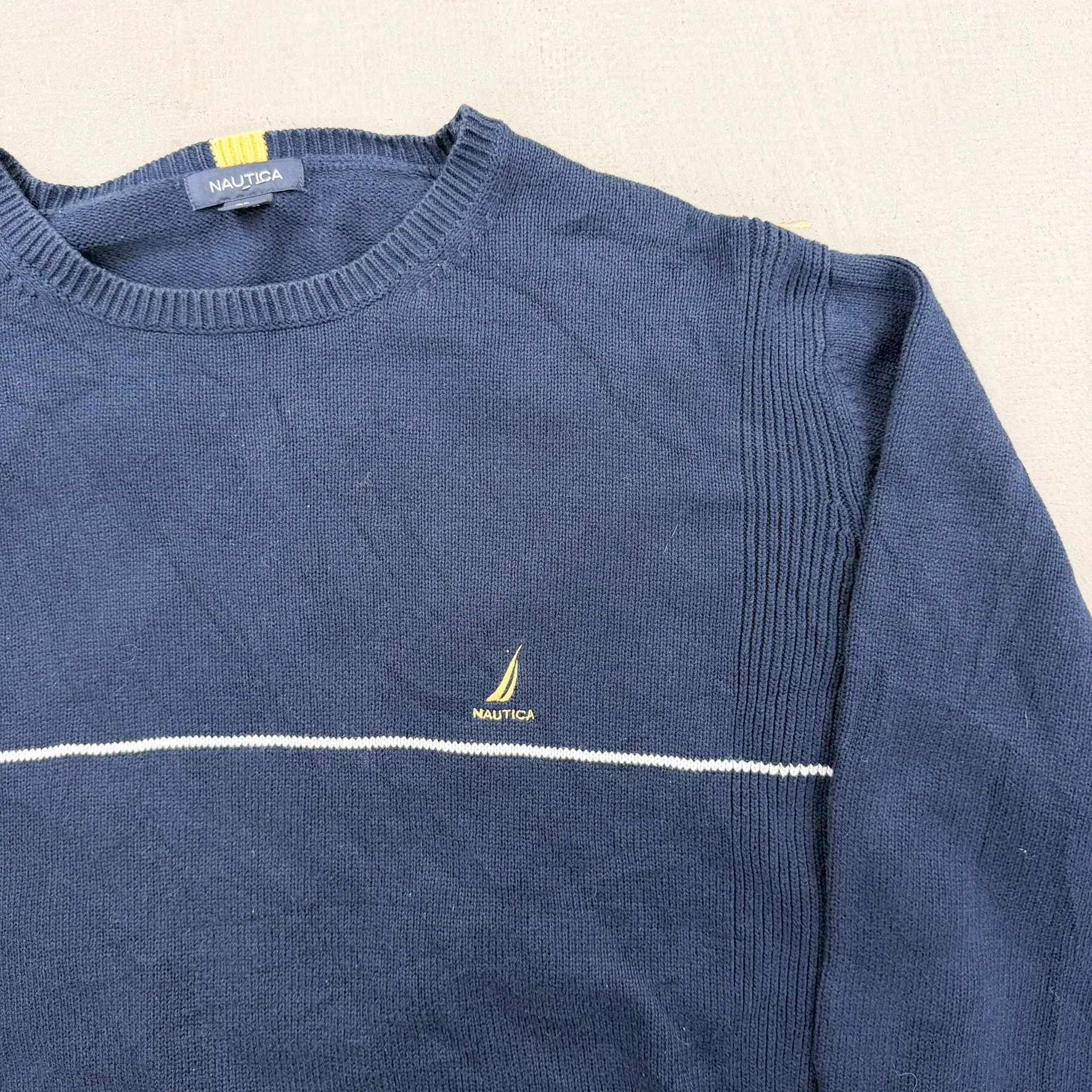 F- Vintage Nautica Embroidered Logo Knit Sweater sold by HG Vintage product image thumbnail 2